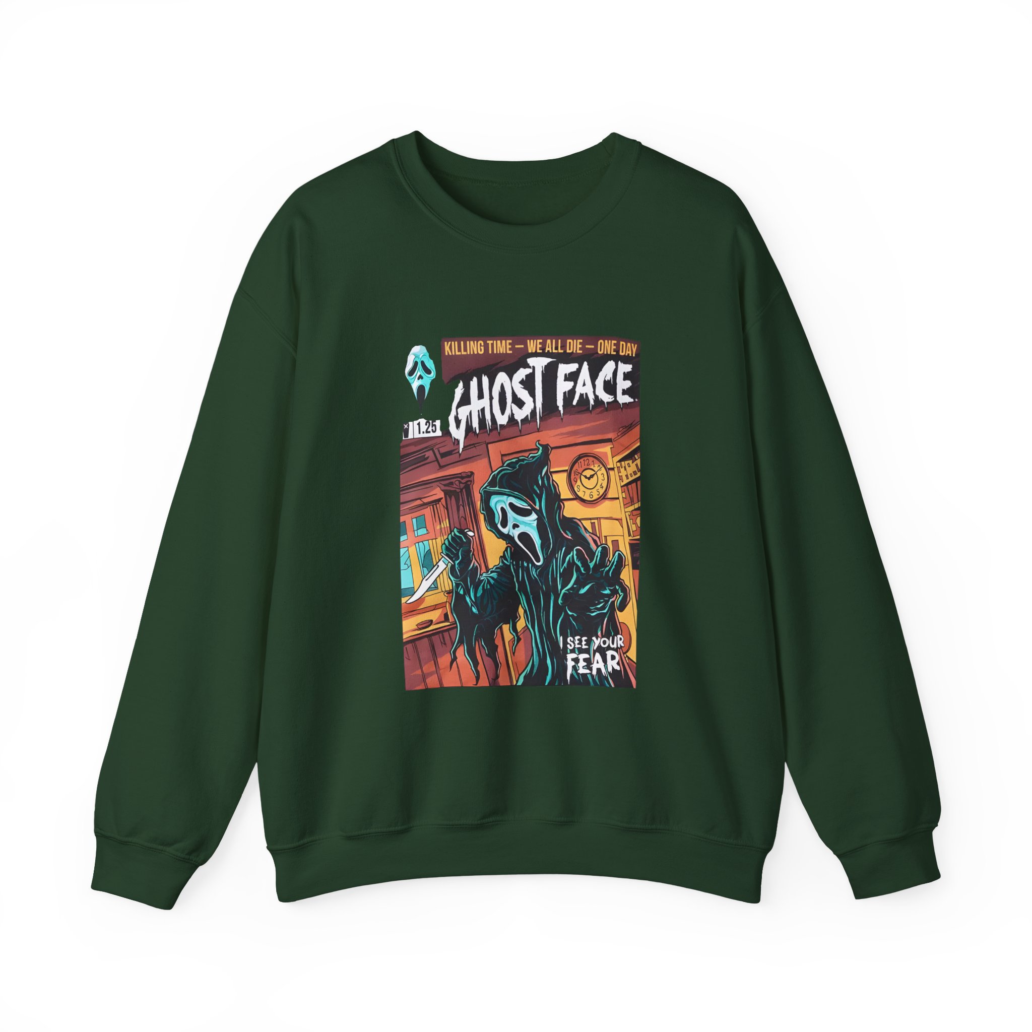 Ghostface Comic Cover Unisex Heavy Blendâ„¢ Crewneck Sweatshirt