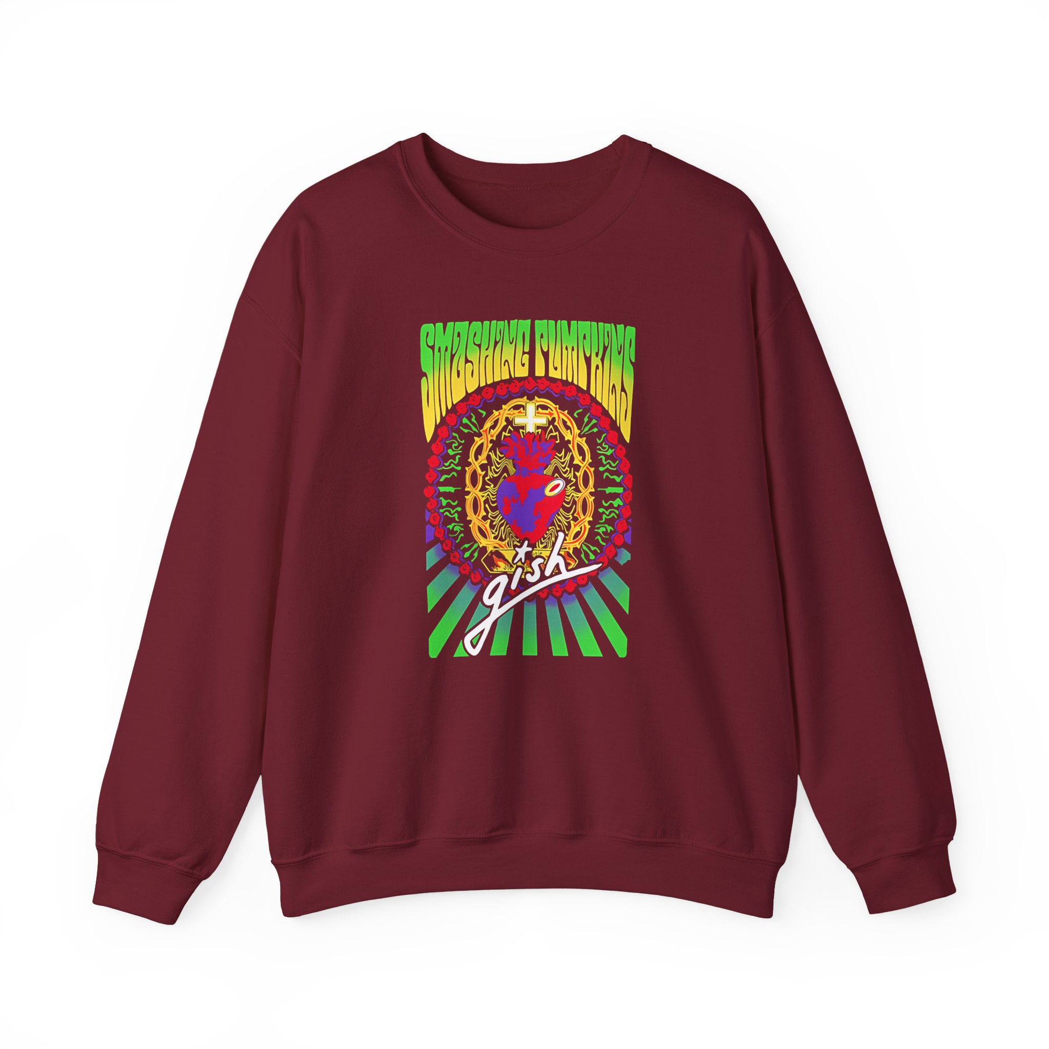 Billy Corgan Gish Sacred Heart Unisex Heavy Blendâ„¢ Crewneck Sweatshirt