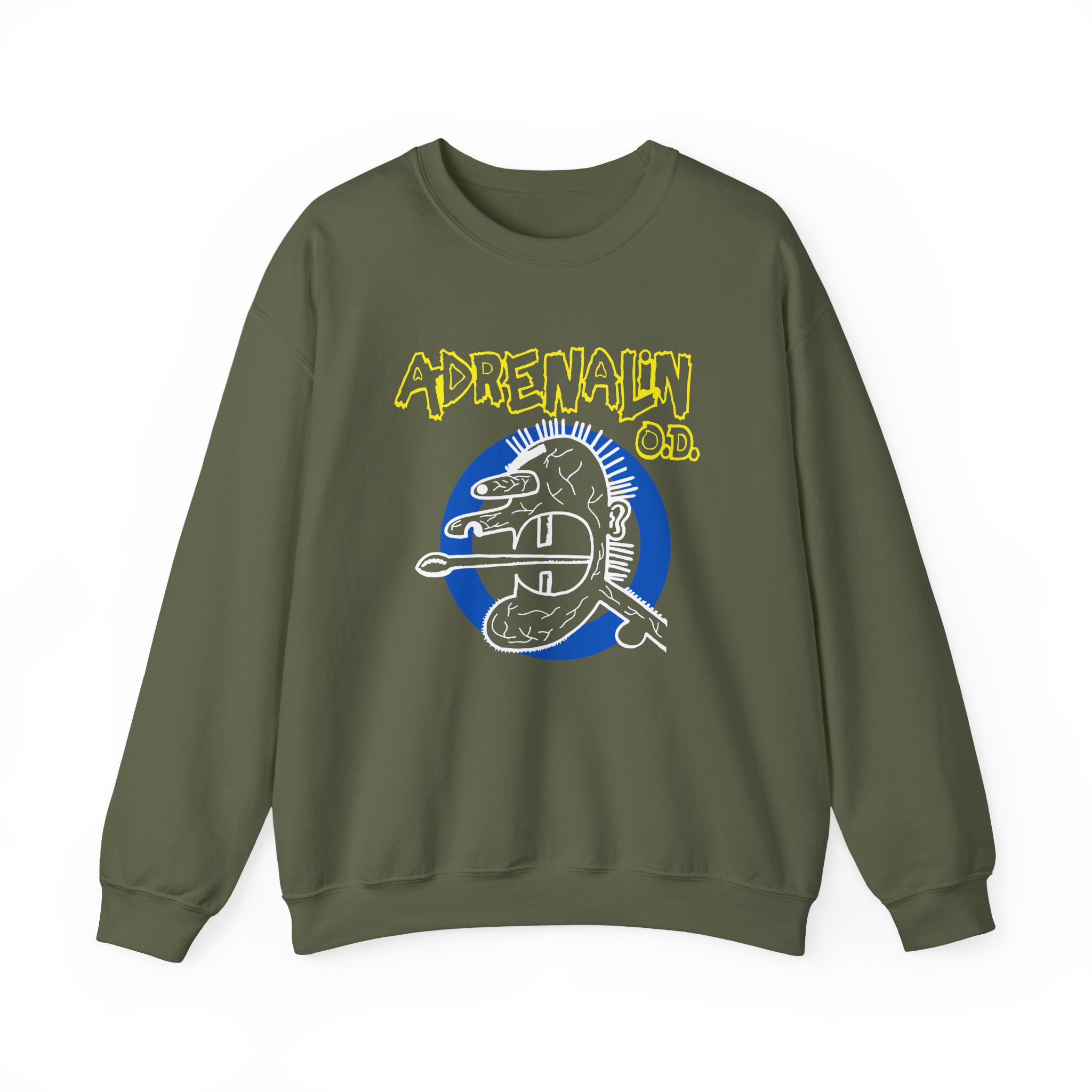 Adrenalin Od Vein Head Unisex Heavy Blendâ„¢ Crewneck Sweatshirt