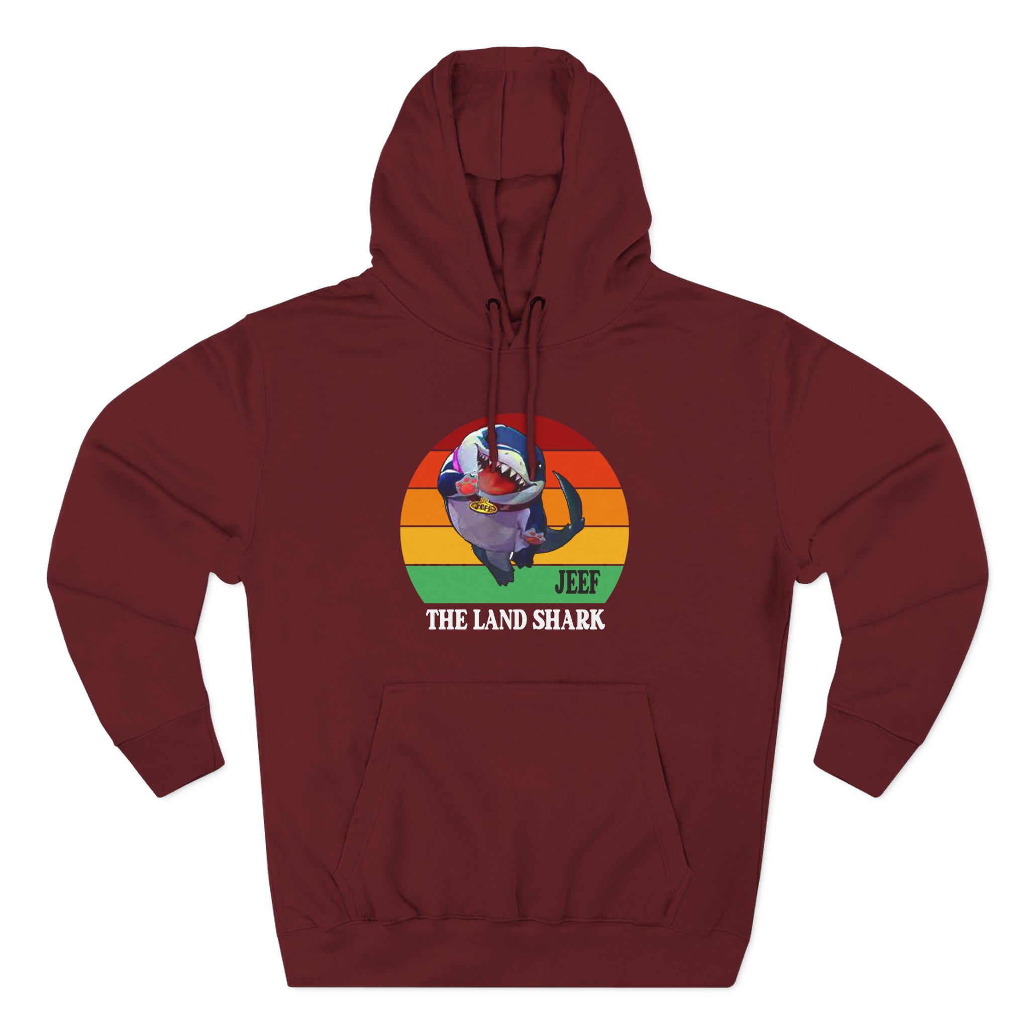 Jeff the Land Shark Three-Panel Fleece Hoodie