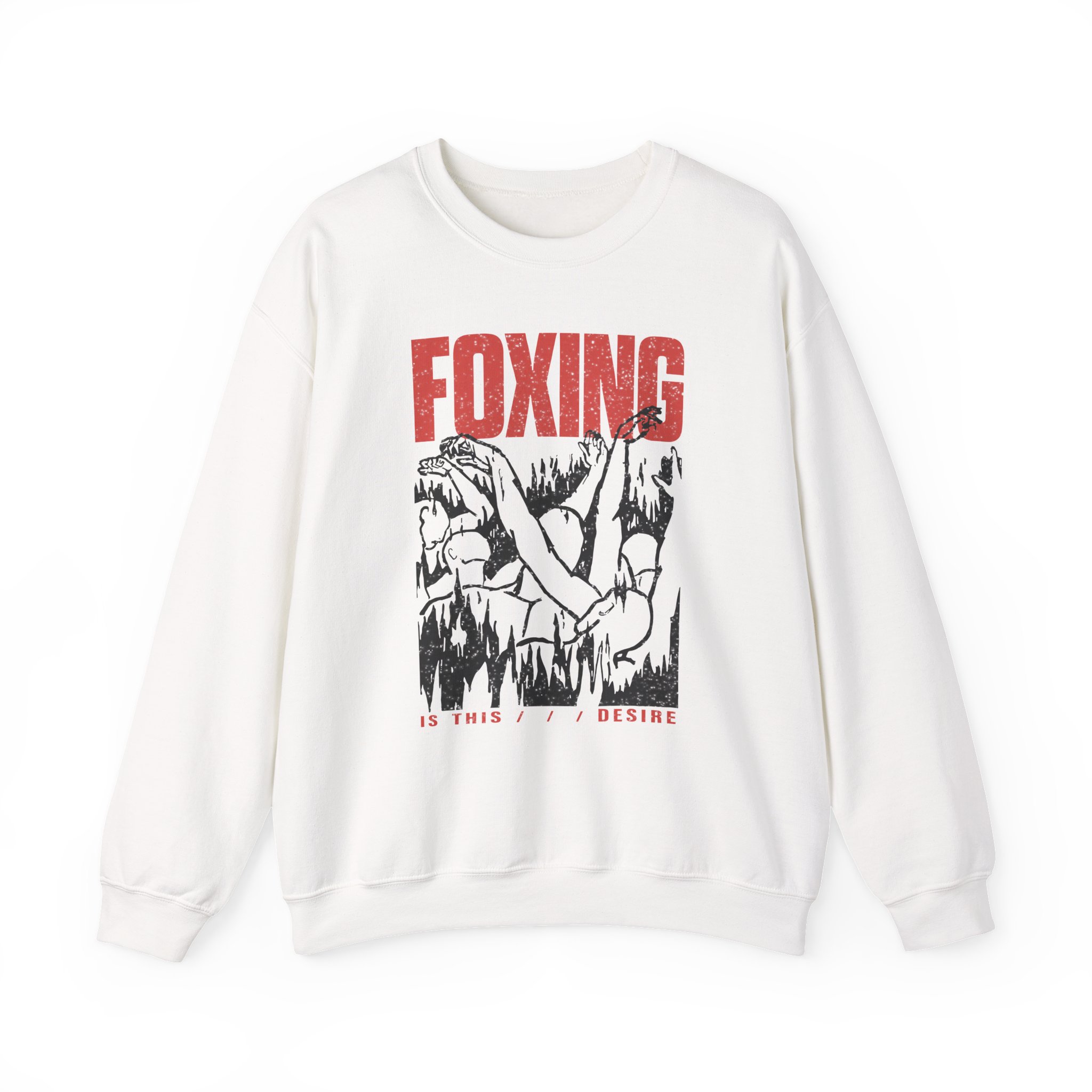 Foxing Inverted Burn Unisex Heavy Blendâ„¢ Crewneck Sweatshirt