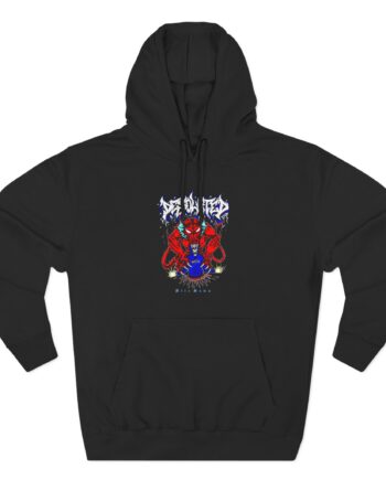 Desolated Devil Three-Panel Fleece Hoodie