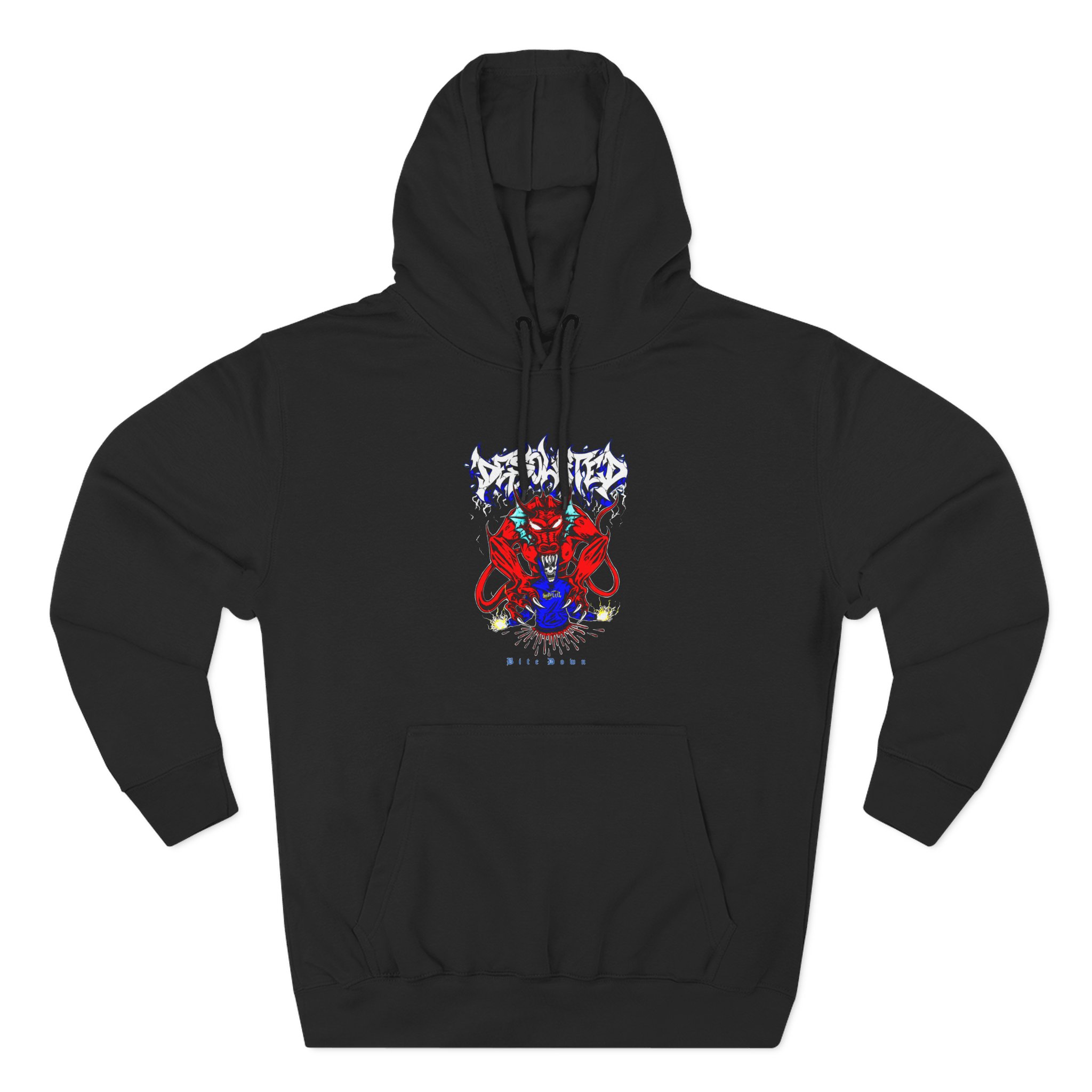 Desolated Devil Three-Panel Fleece Hoodie
