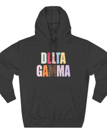 Delta Gamma Scrapbook Sorority Three-Panel Fleece Hoodie