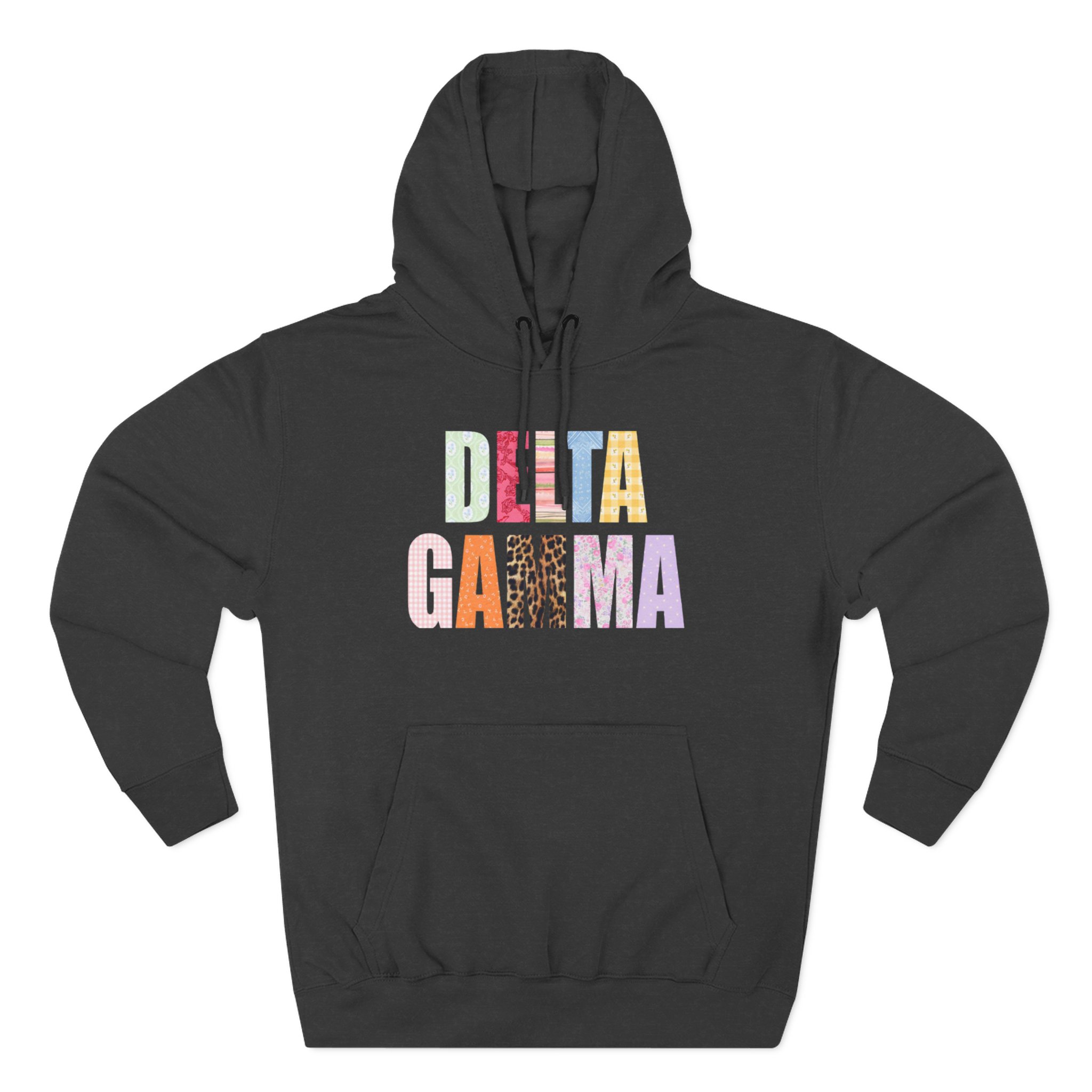 Delta Gamma Scrapbook Sorority Three-Panel Fleece Hoodie