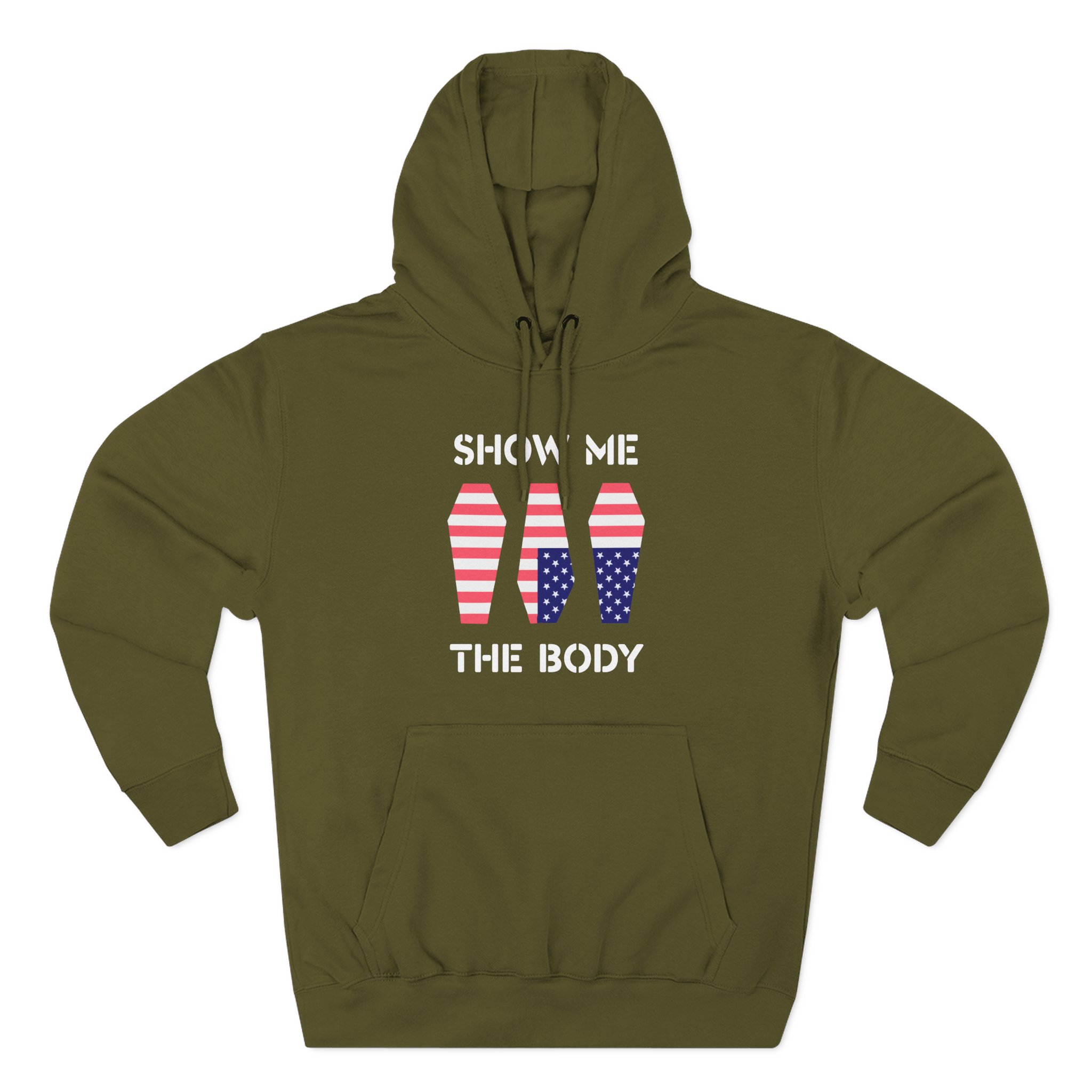 Show Me the Body Coffin Three-Panel Fleece Hoodie