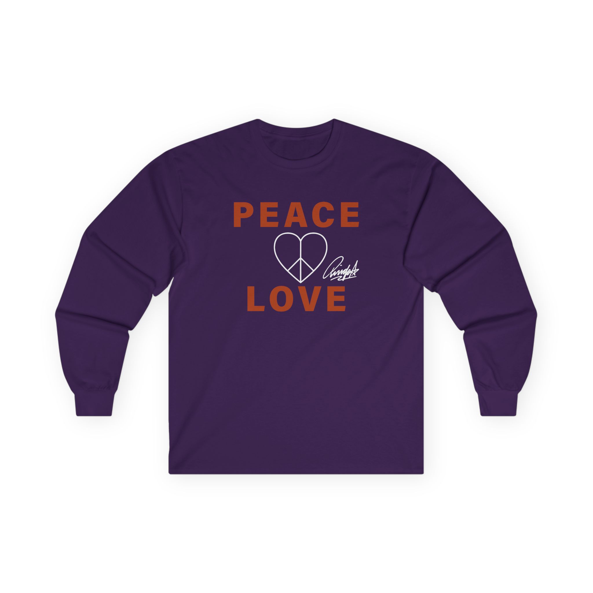 Ringo Starr Peace & Love Unisex Ultra Cotton Long Sleeve Tee