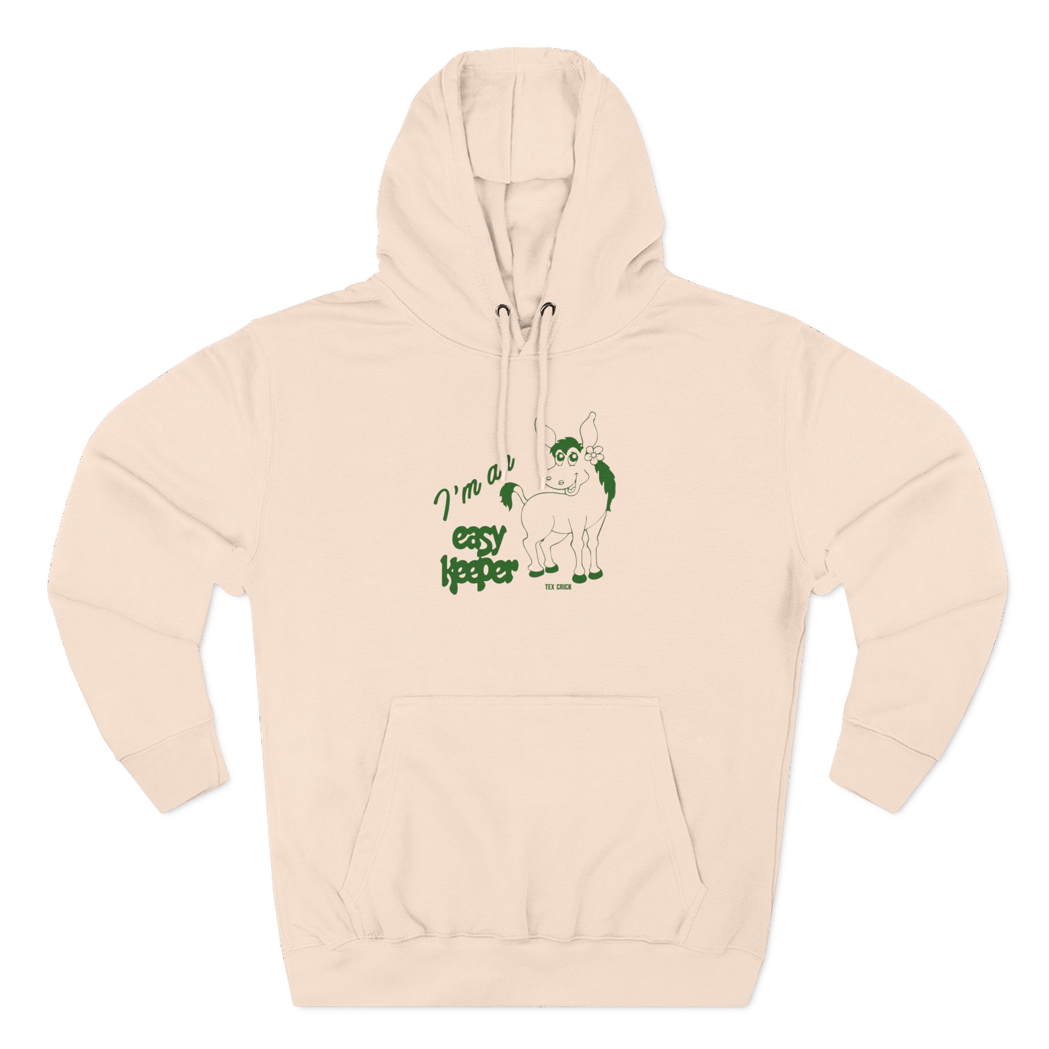 Mac Demarco Tex Crick Easy Keeper Ivory Mule Three-Panel Fleece Hoodie