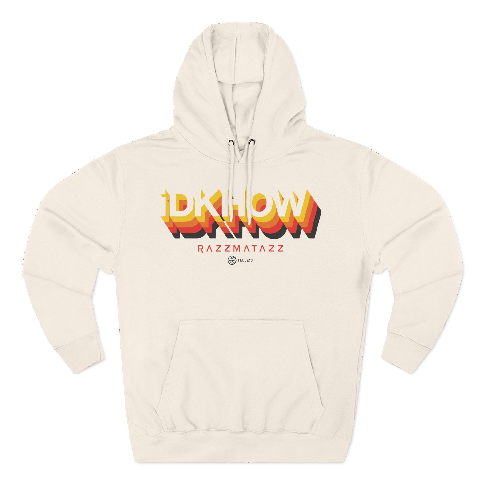 iDKHOW 3D Logo Three-Panel Fleece Hoodie