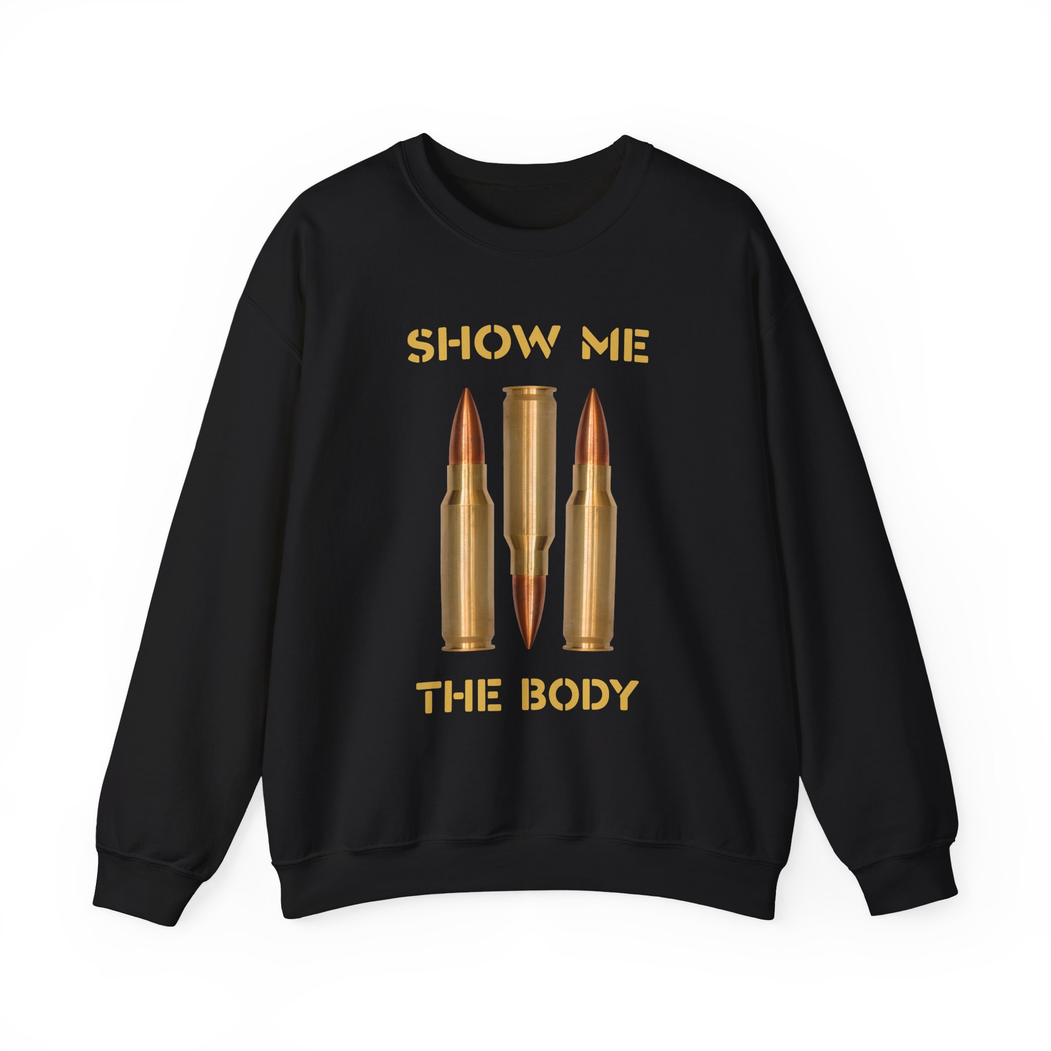 Show Me the Body Bullet Unisex Heavy Blendâ„¢ Crewneck Sweatshirt