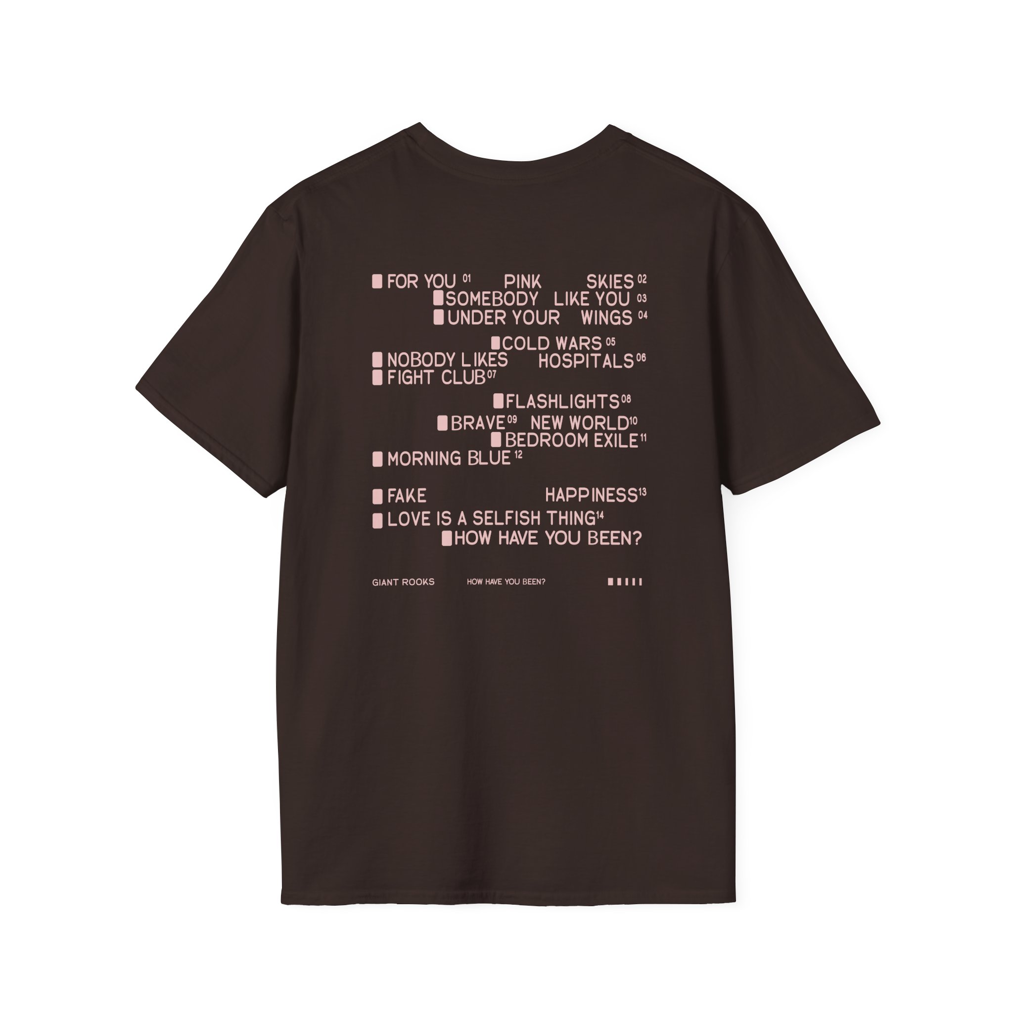 Giant Rooks Tracklisting Unisex Softstyle T-Shirt
