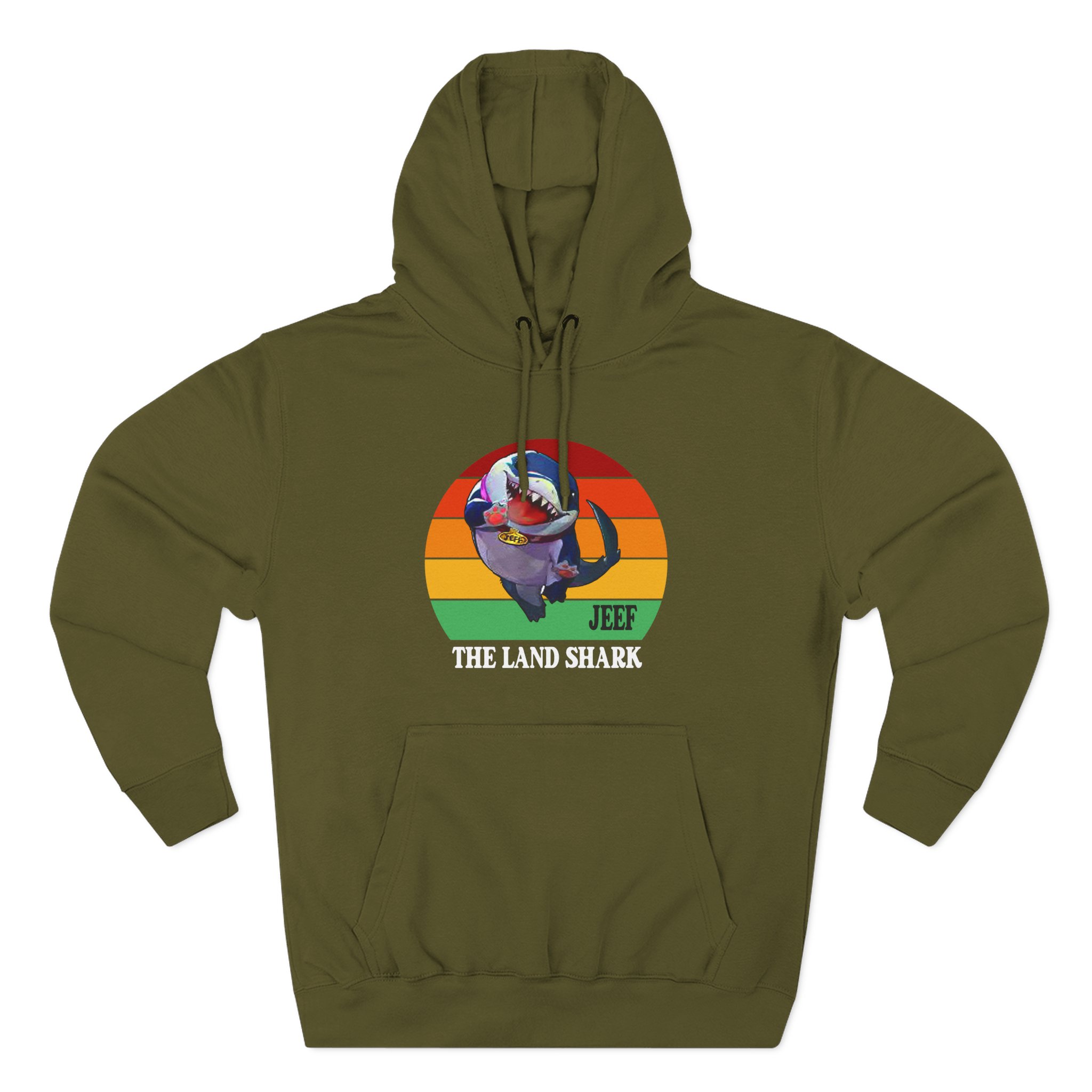 Jeff the Land Shark Three-Panel Fleece Hoodie
