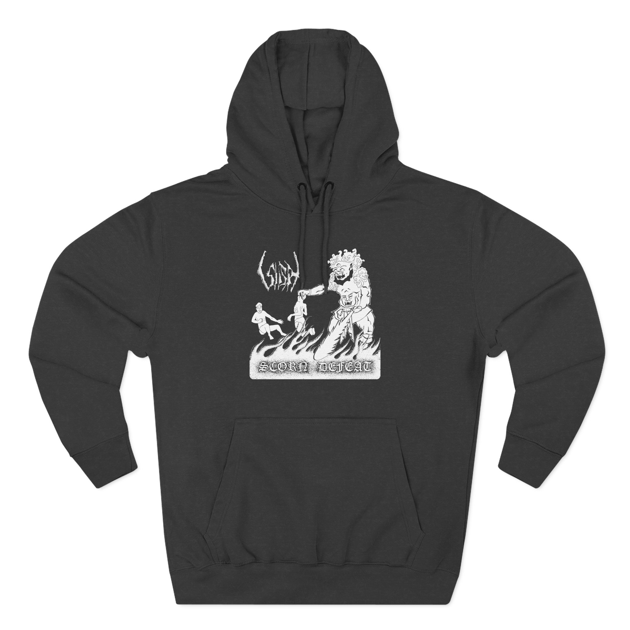 Sigh Scorn Defeat 2022 Three-Panel Fleece Hoodie