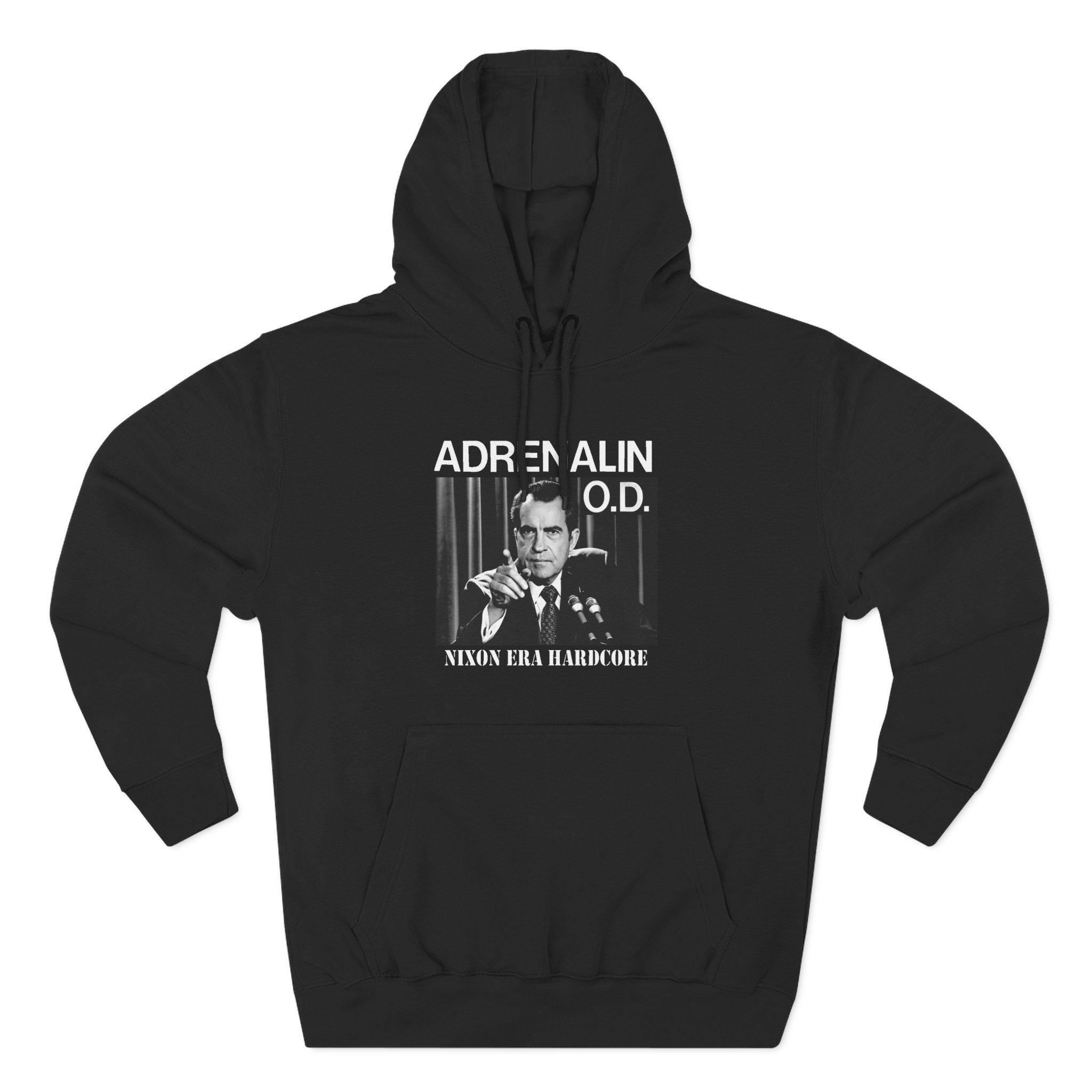 Adrenalin Od Nixon Era Hardcore Three-Panel Fleece Hoodie