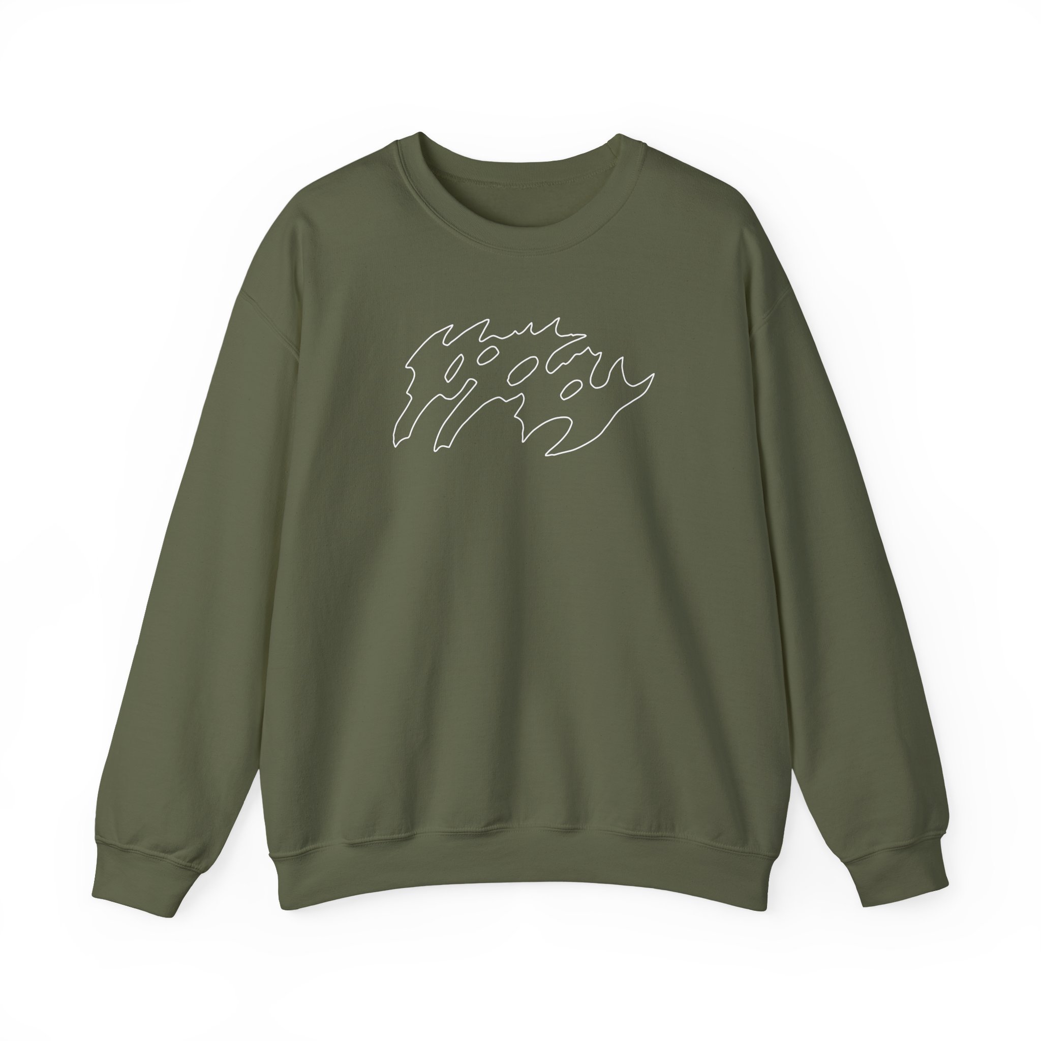 Poppy Negative Spaces Unisex Heavy Blendâ„¢ Crewneck Sweatshirt