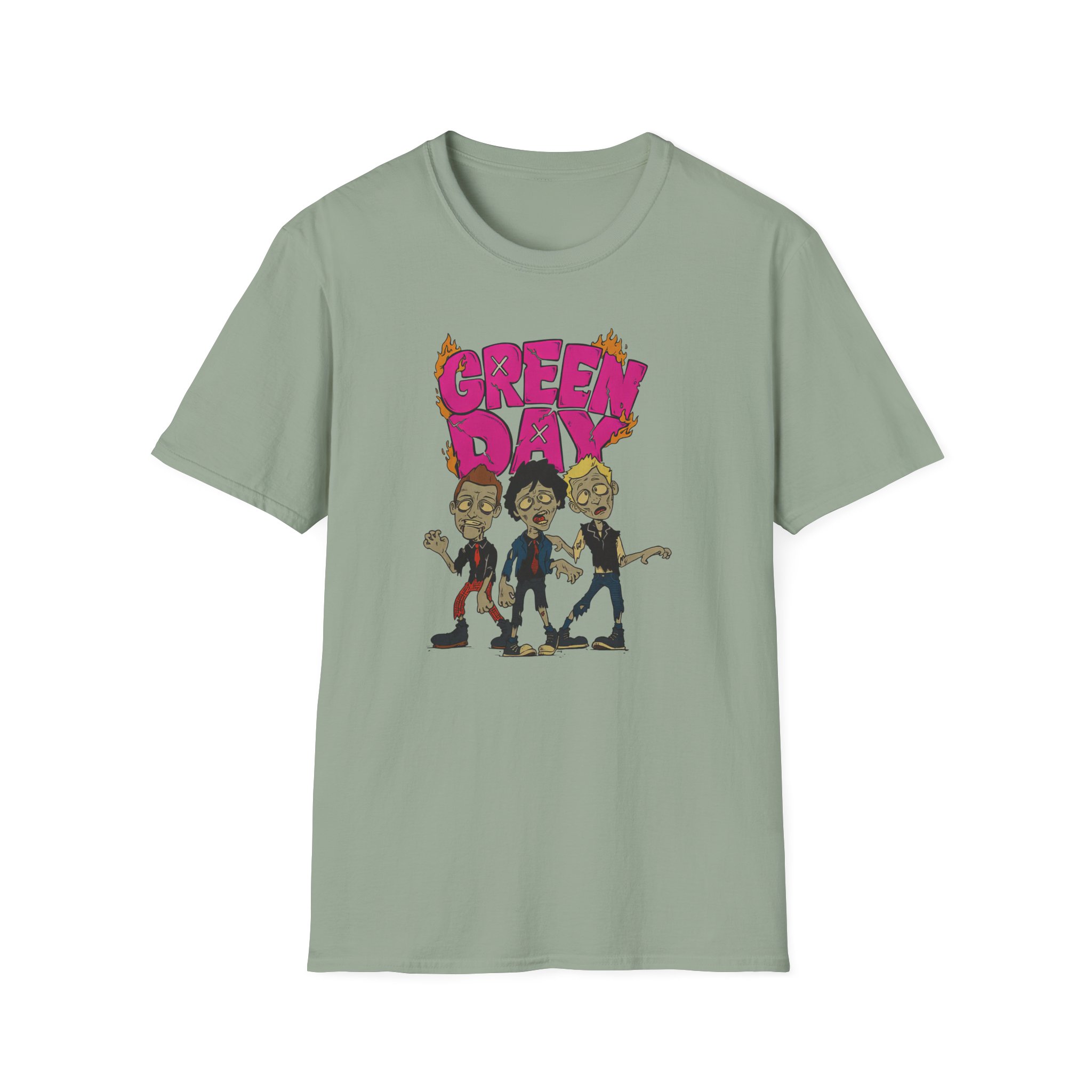 Green Day Walking Green Day Zombie Unisex Softstyle T-Shirt
