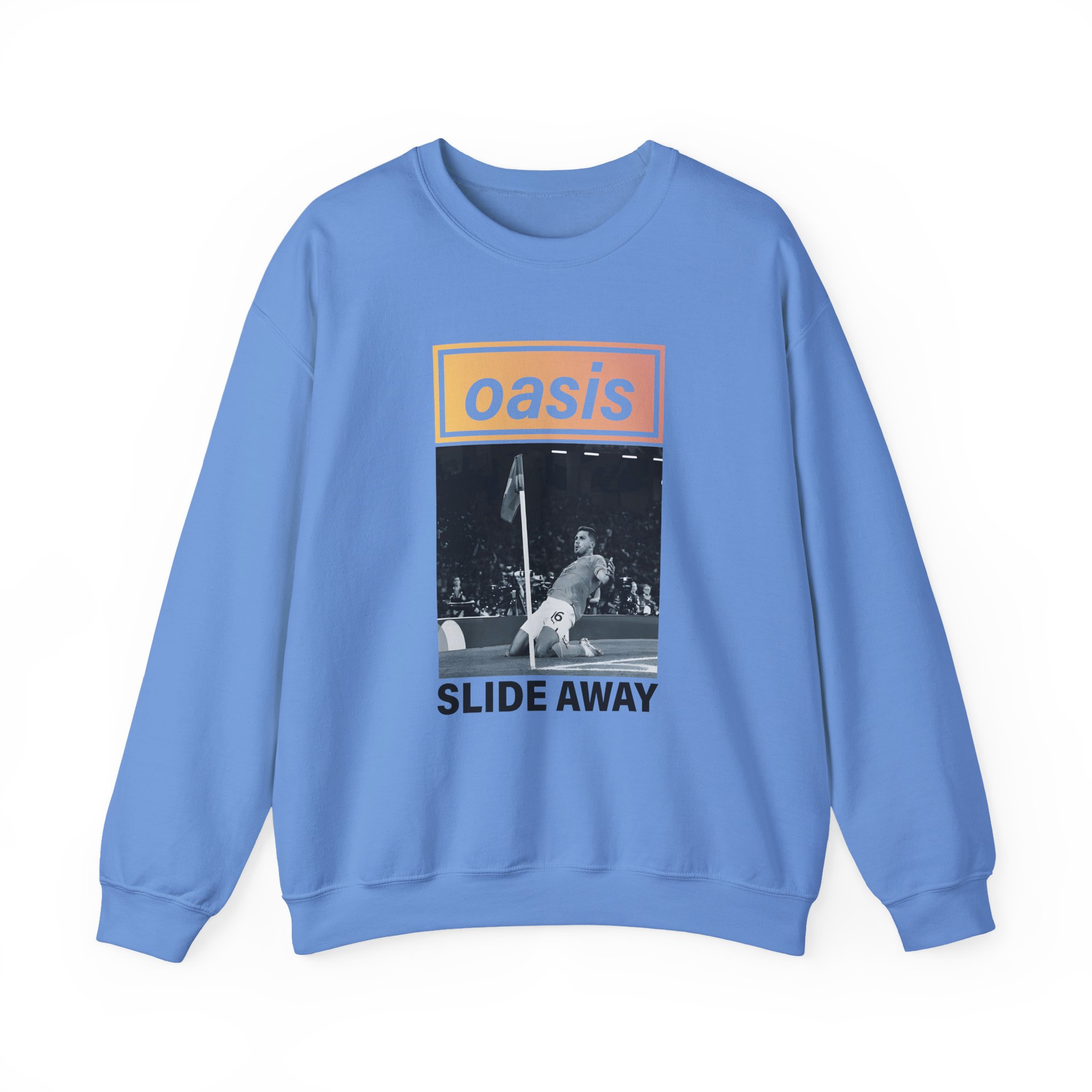 Oasis Man City Slide Away Unisex Heavy Blendâ„¢ Crewneck Sweatshirt