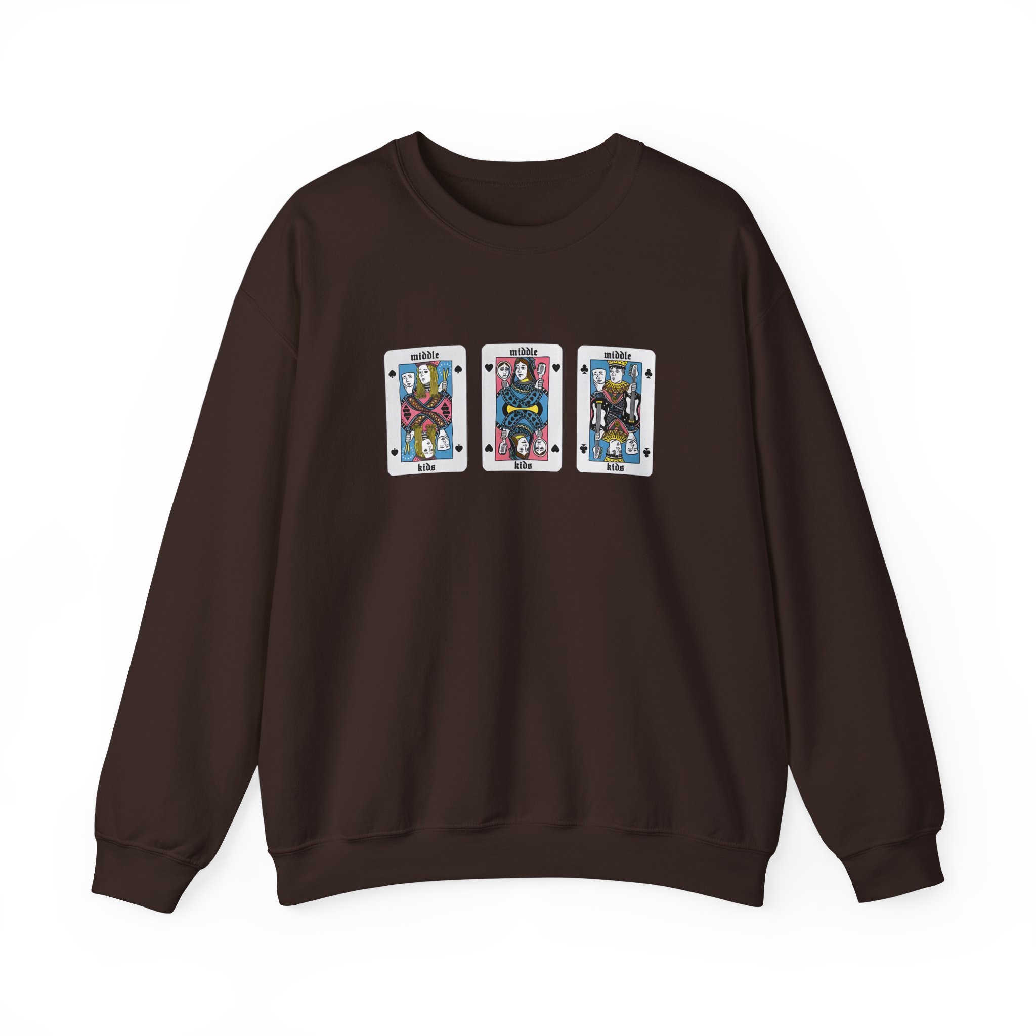 Middle Kids Playing Cards Unisex Heavy Blendâ„¢ Crewneck Sweatshirt
