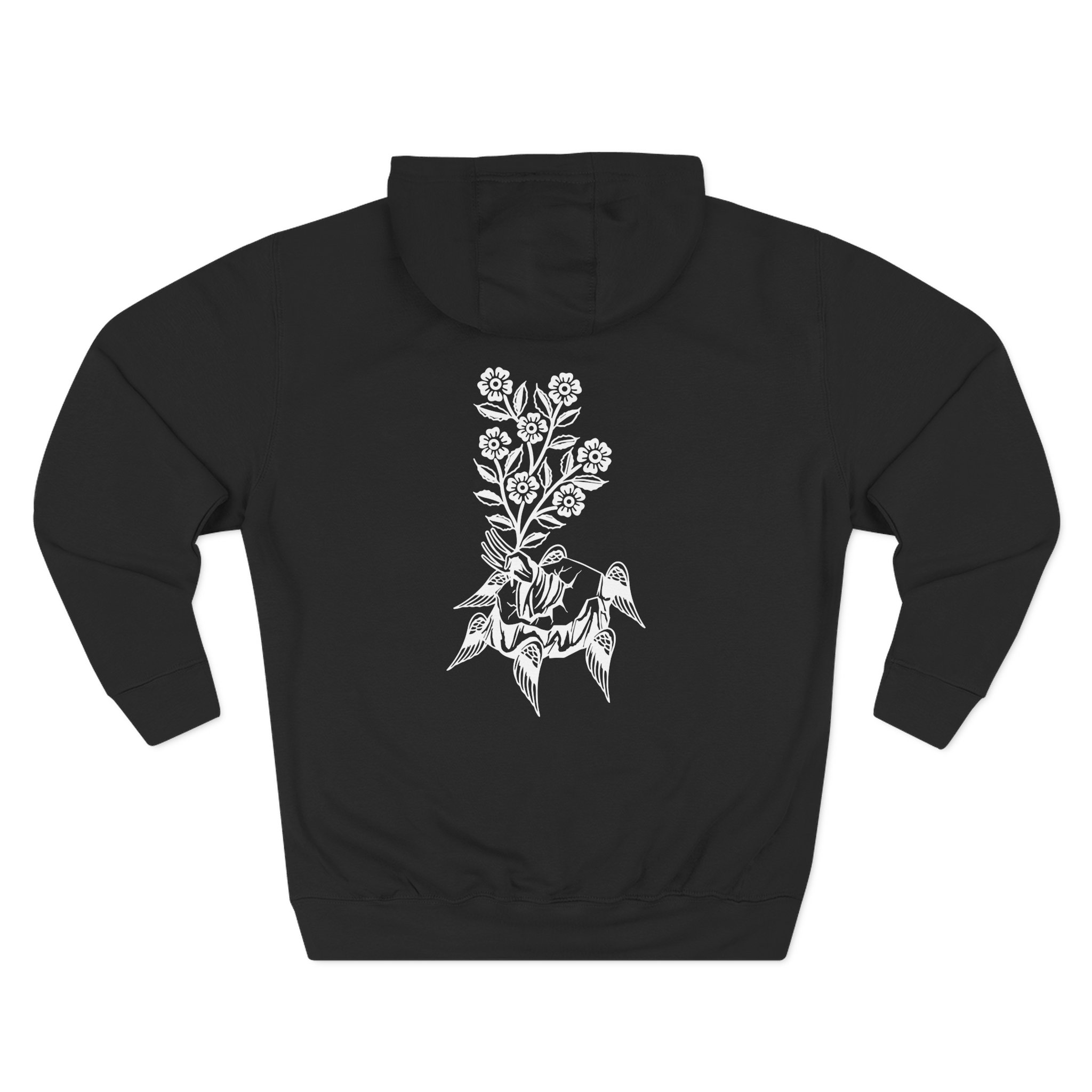 Fireworks Flowers Three-Panel Fleece Hoodie