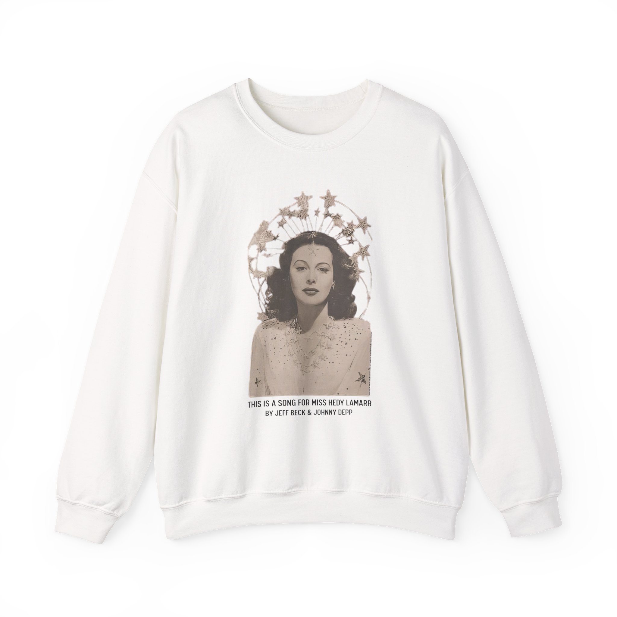 Jeff Beck for Miss Hedy Lamarr Unisex Heavy Blendâ„¢ Crewneck Sweatshirt