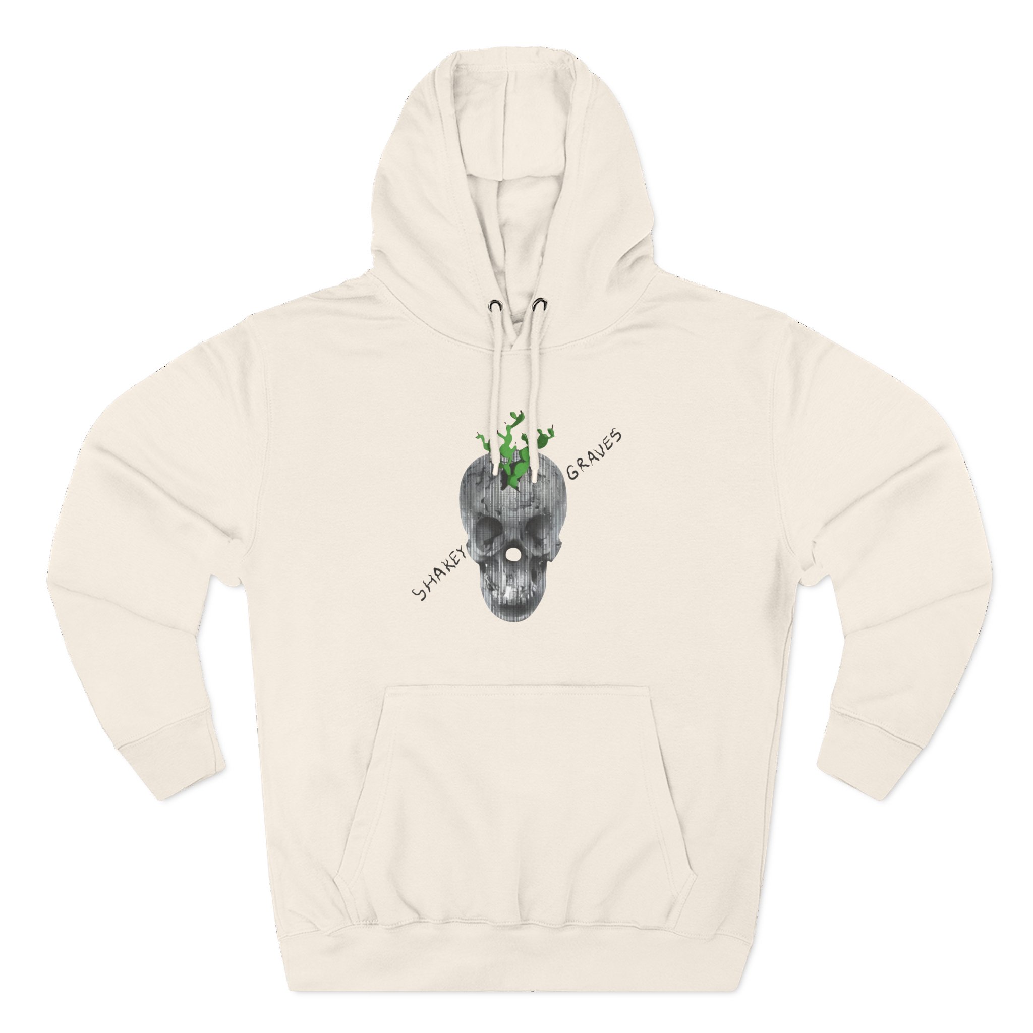 Shakey Graves Skull Three-Panel Fleece Hoodie