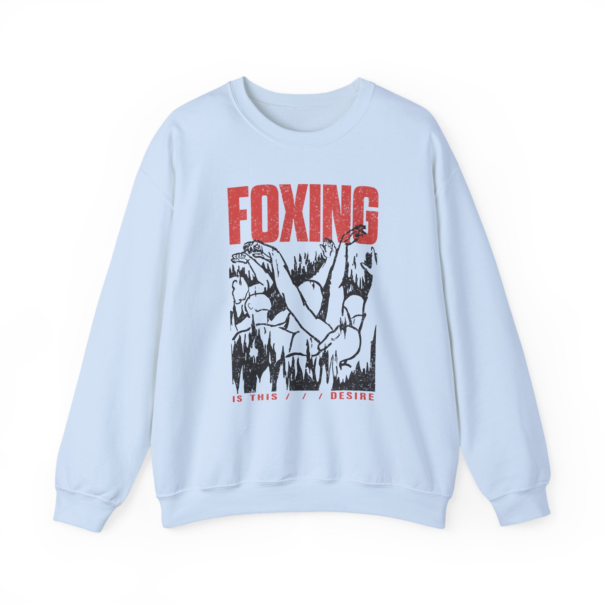 Foxing Inverted Burn Unisex Heavy Blendâ„¢ Crewneck Sweatshirt