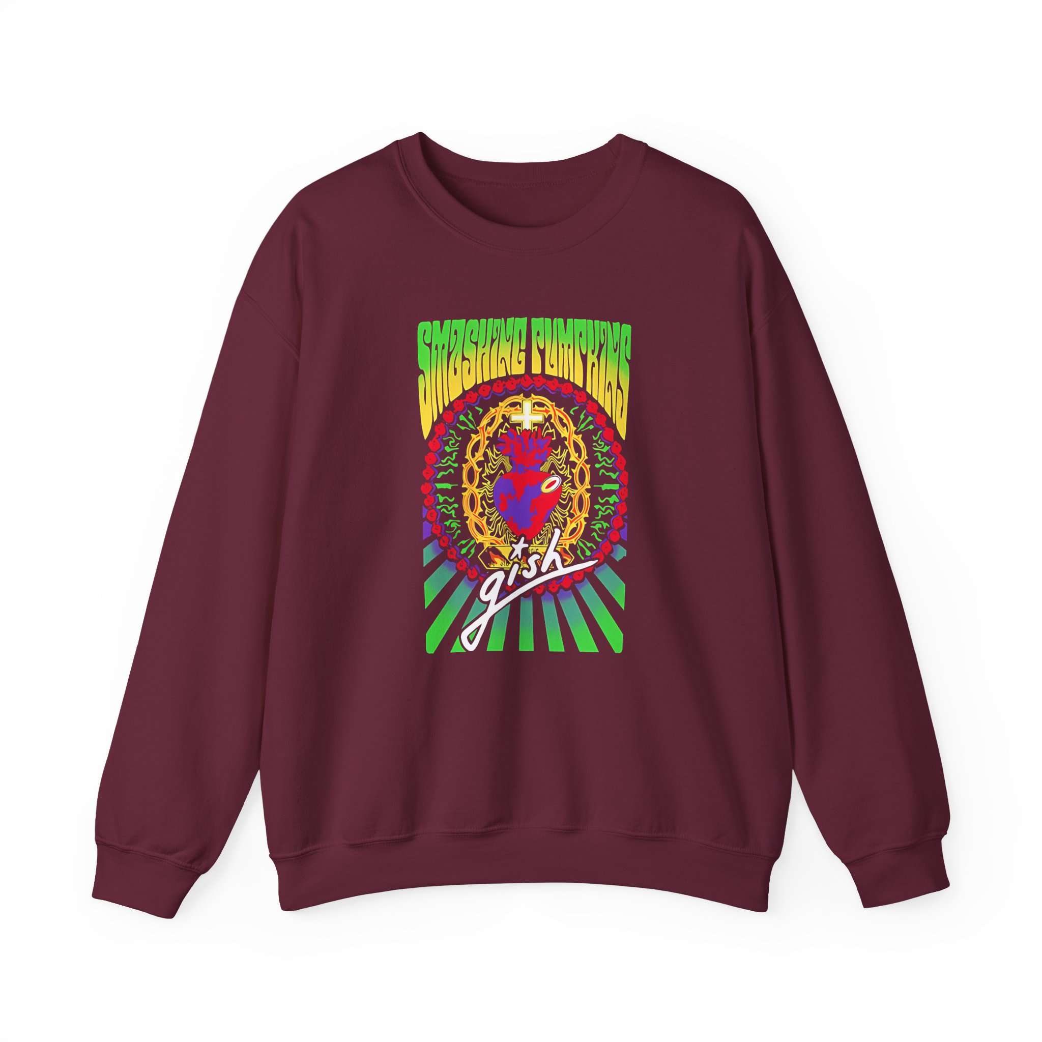 Billy Corgan Gish Sacred Heart Unisex Heavy Blendâ„¢ Crewneck Sweatshirt