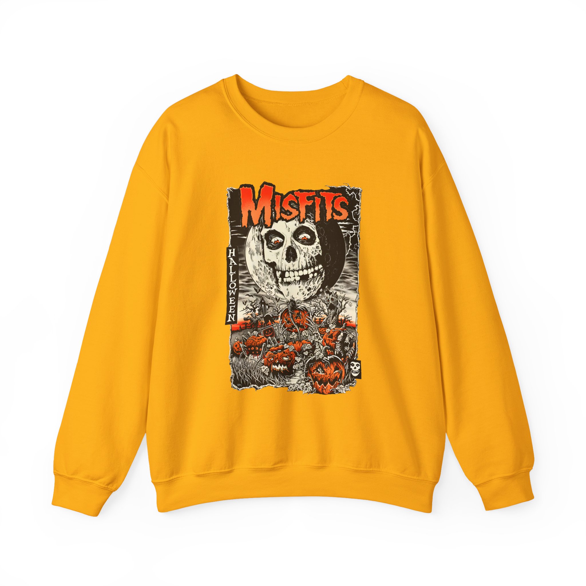 Misfits Fiendish Halloween by Mike Sutfin Unisex Heavy Blendâ„¢ Crewneck Sweatshirt