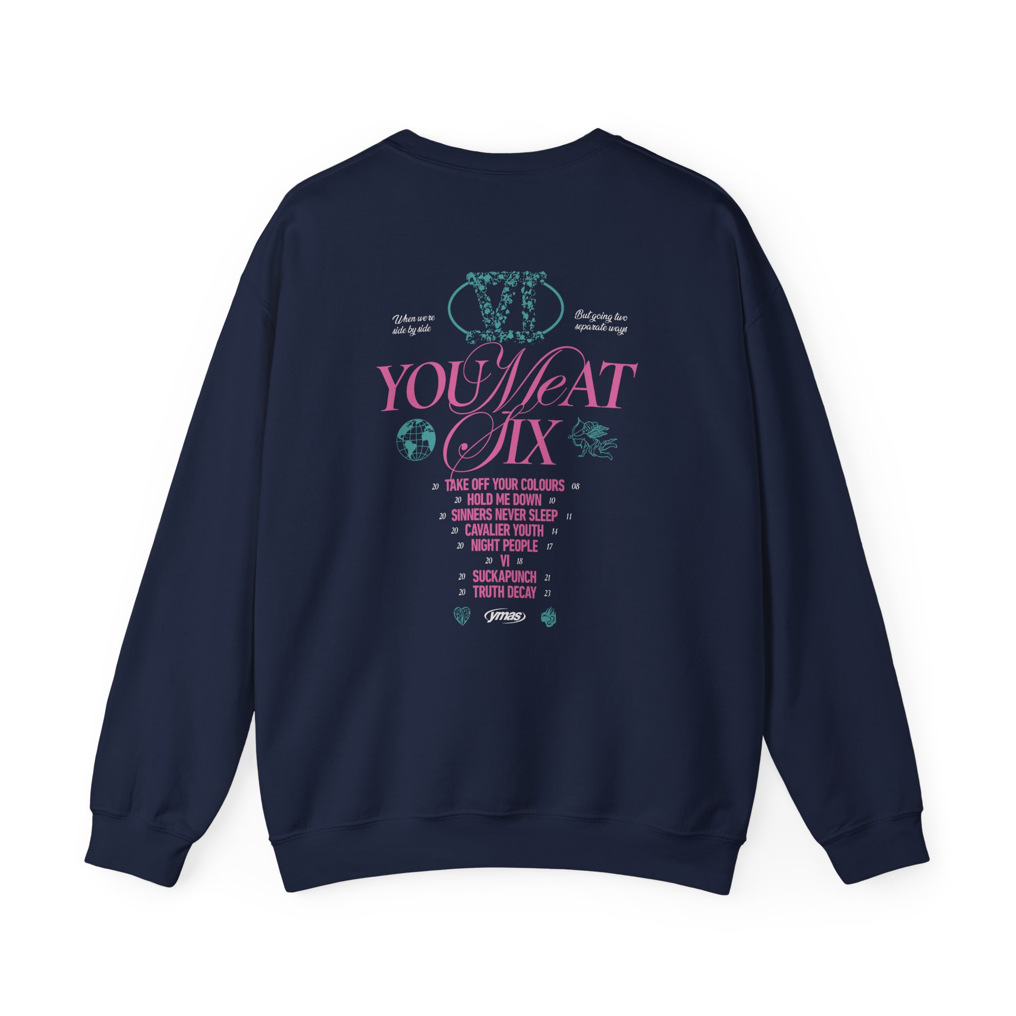 You Me at Six This is the End Albums Unisex Heavy Blendâ„¢ Crewneck Sweatshirt