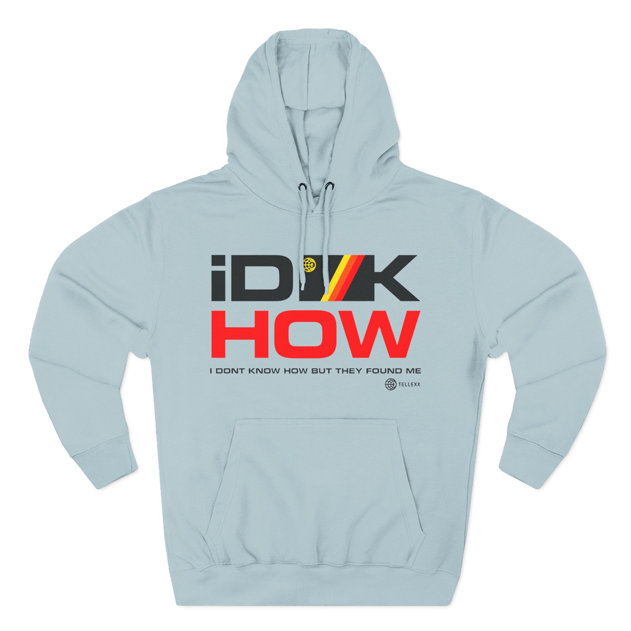 iDKHOW Striped Box Gold Three-Panel Fleece Hoodie