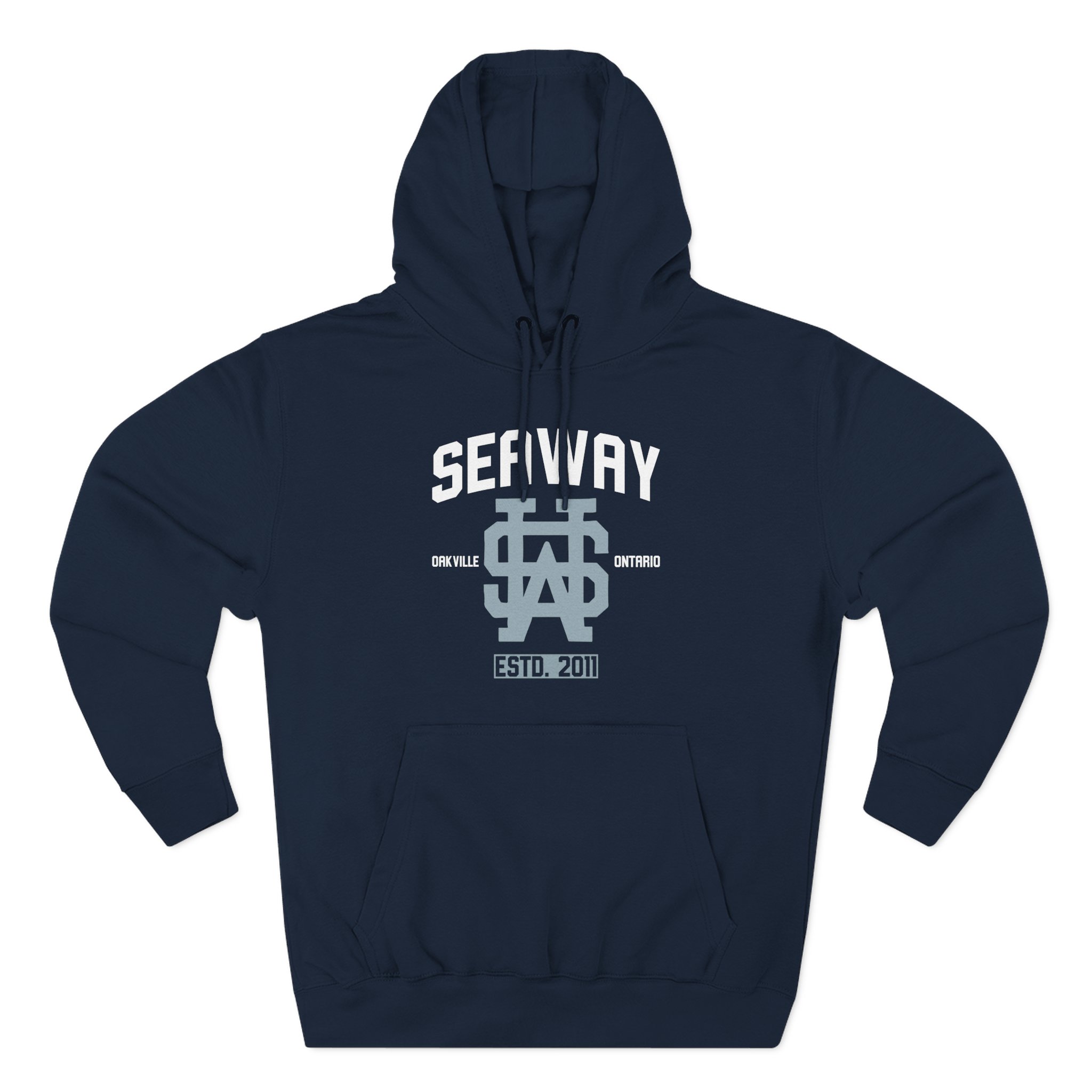 Seaway Monogram Three-Panel Fleece Hoodie