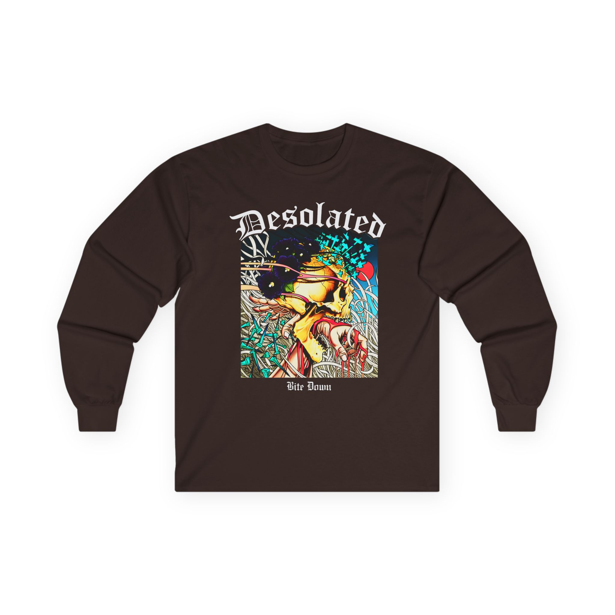 Desolated Bite Down Artwork Unisex Ultra Cotton Long Sleeve Tee