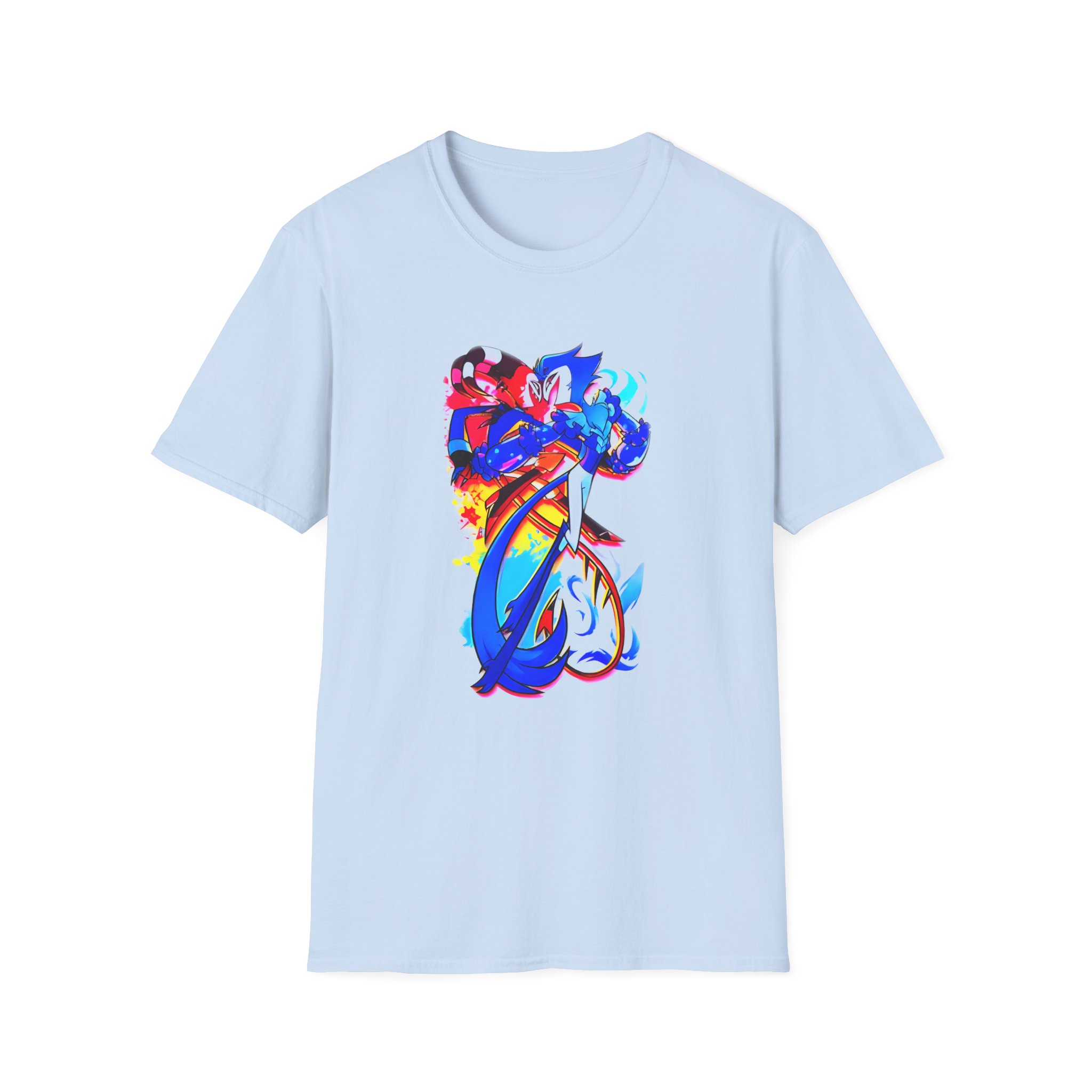 Helluva Boss Stolas & Blitzo Micro Unisex Softstyle T-Shirt