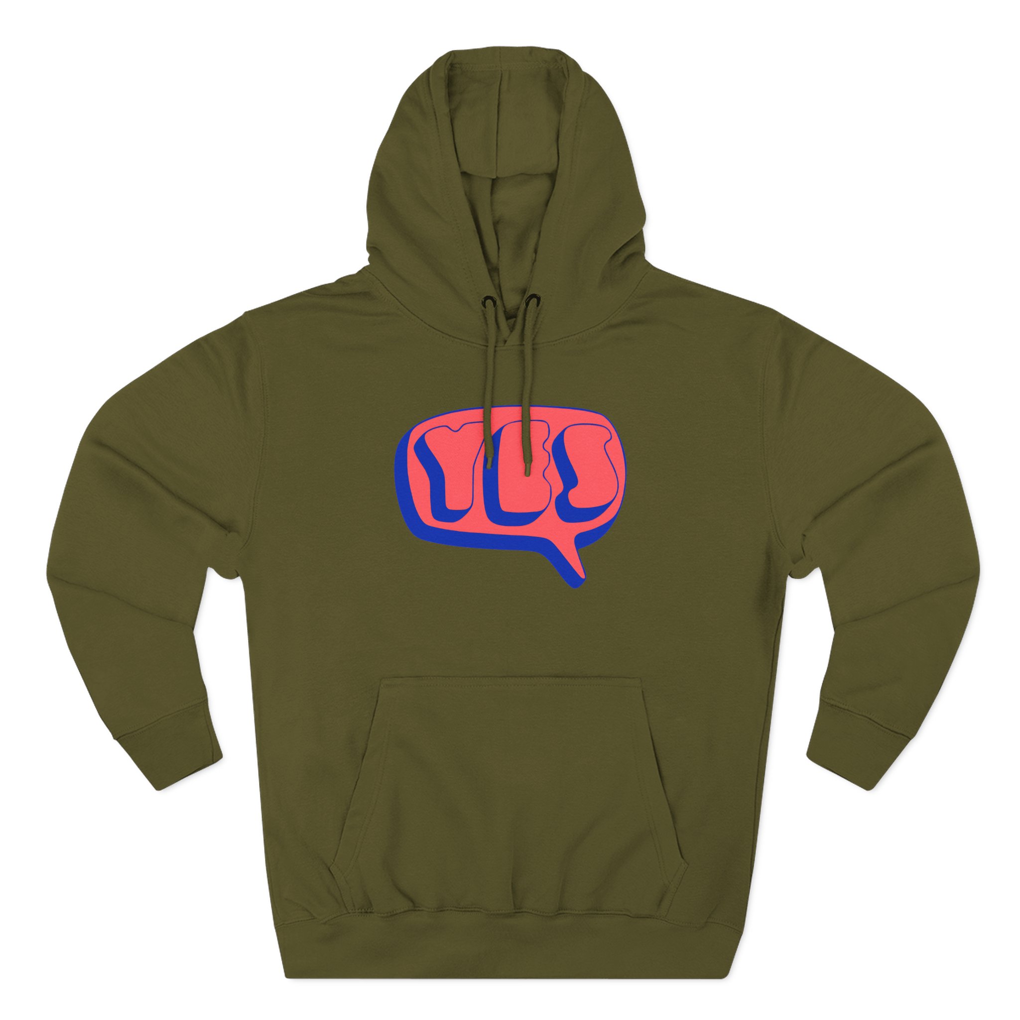 Yes Word Bubble Three-Panel Fleece Hoodie