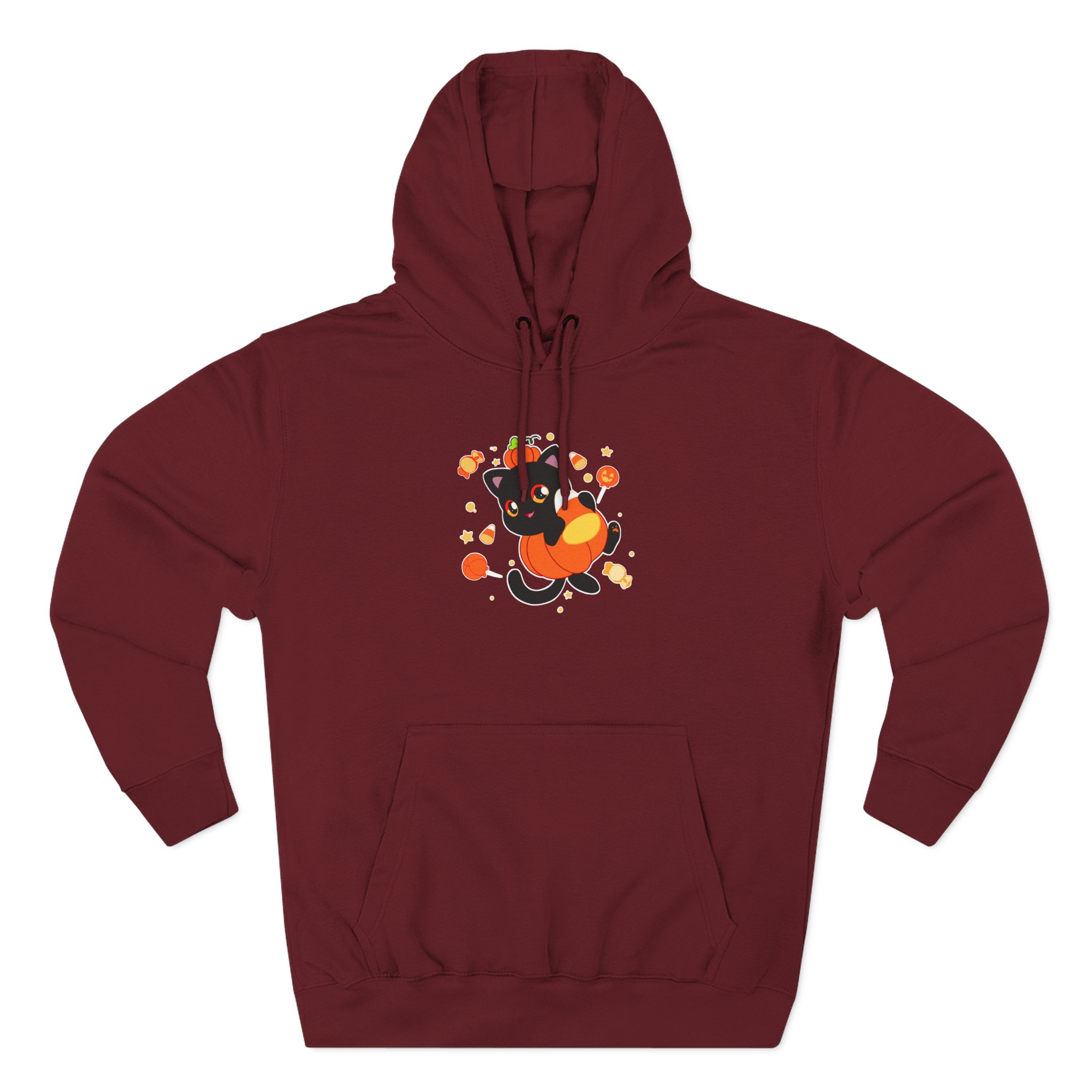 Aphmau Pumpkin Cat Three-Panel Fleece Hoodie
