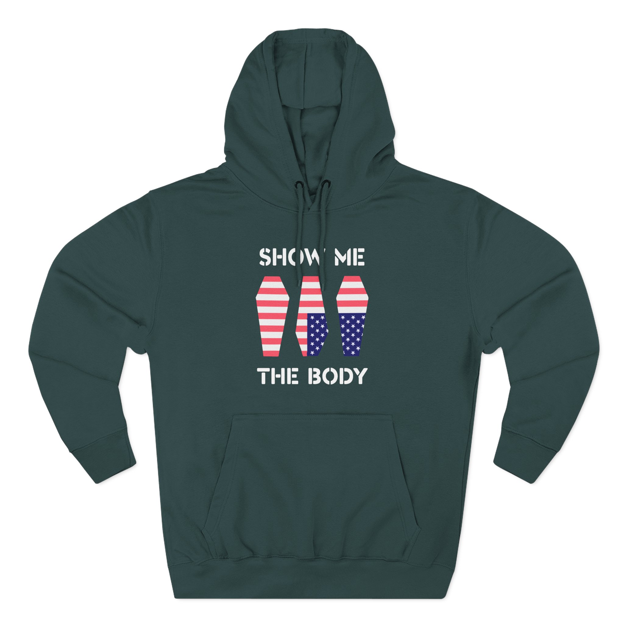Show Me the Body Coffin Three-Panel Fleece Hoodie