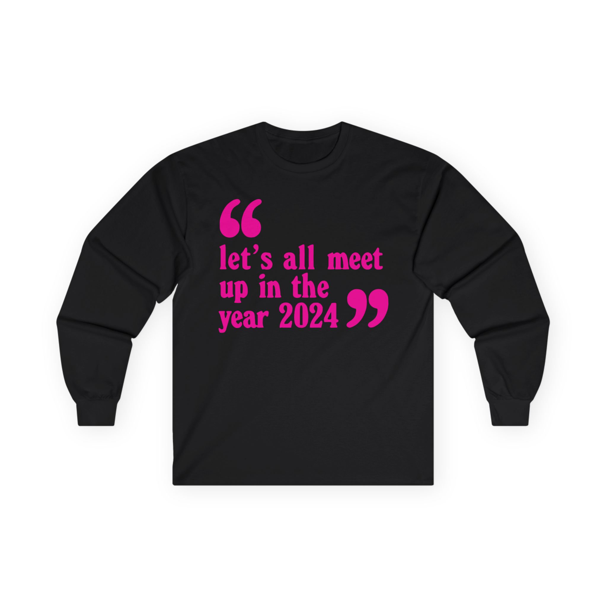 Pulp Let’s All Meet Up Ecru Unisex Ultra Cotton Long Sleeve Tee
