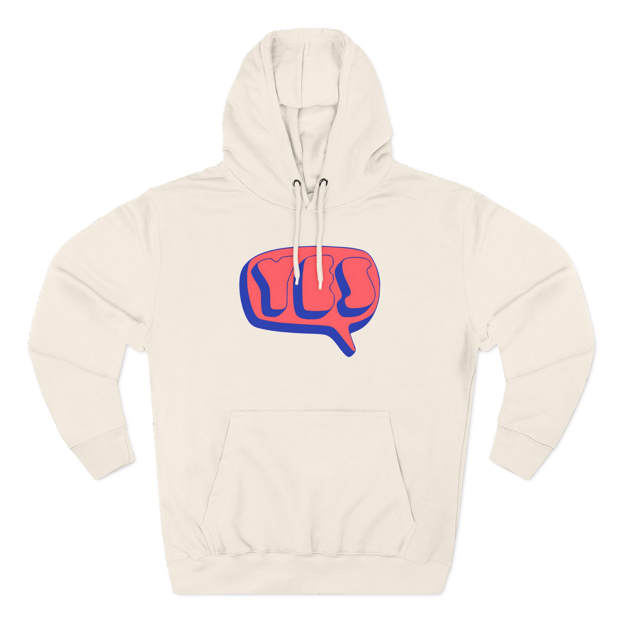 Yes Word Bubble Three-Panel Fleece Hoodie