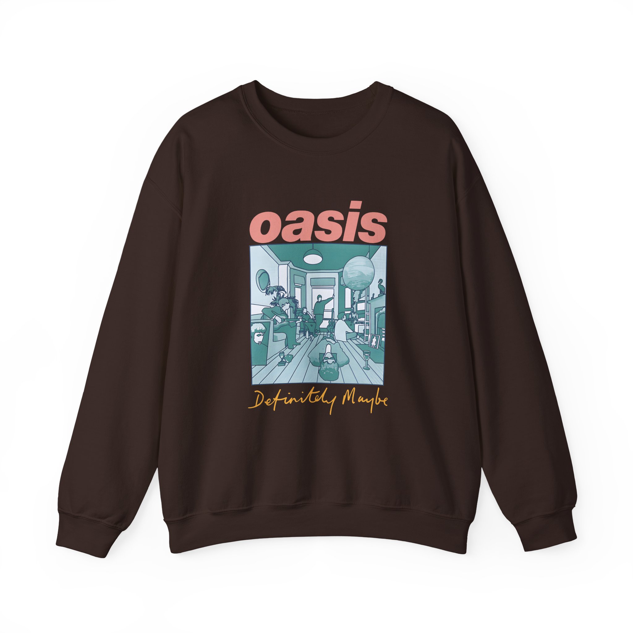 Oasis Definitely Maybe Artwork Unisex Heavy Blendâ„¢ Crewneck Sweatshirt