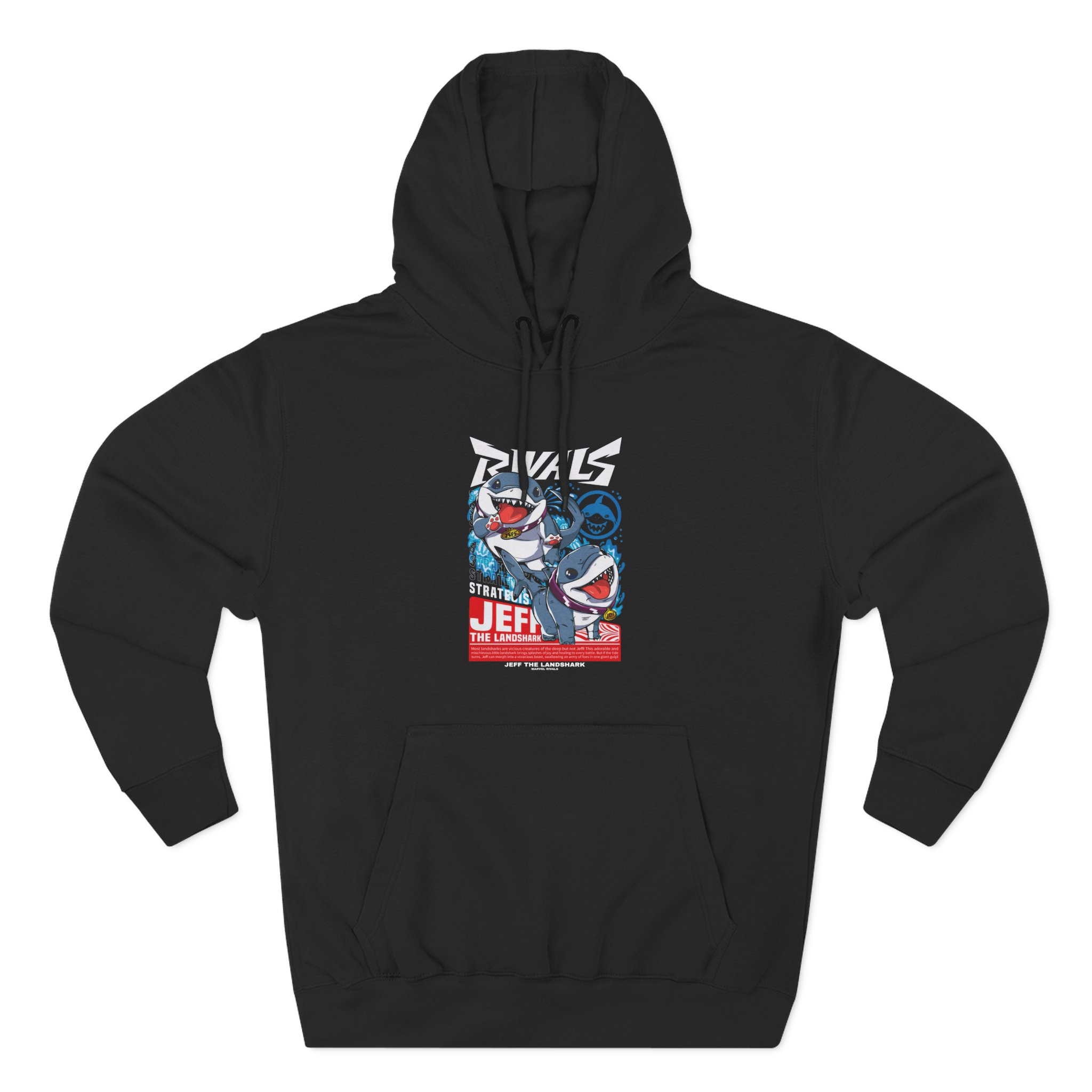 Jeff the Land Shark Three-Panel Fleece Hoodie