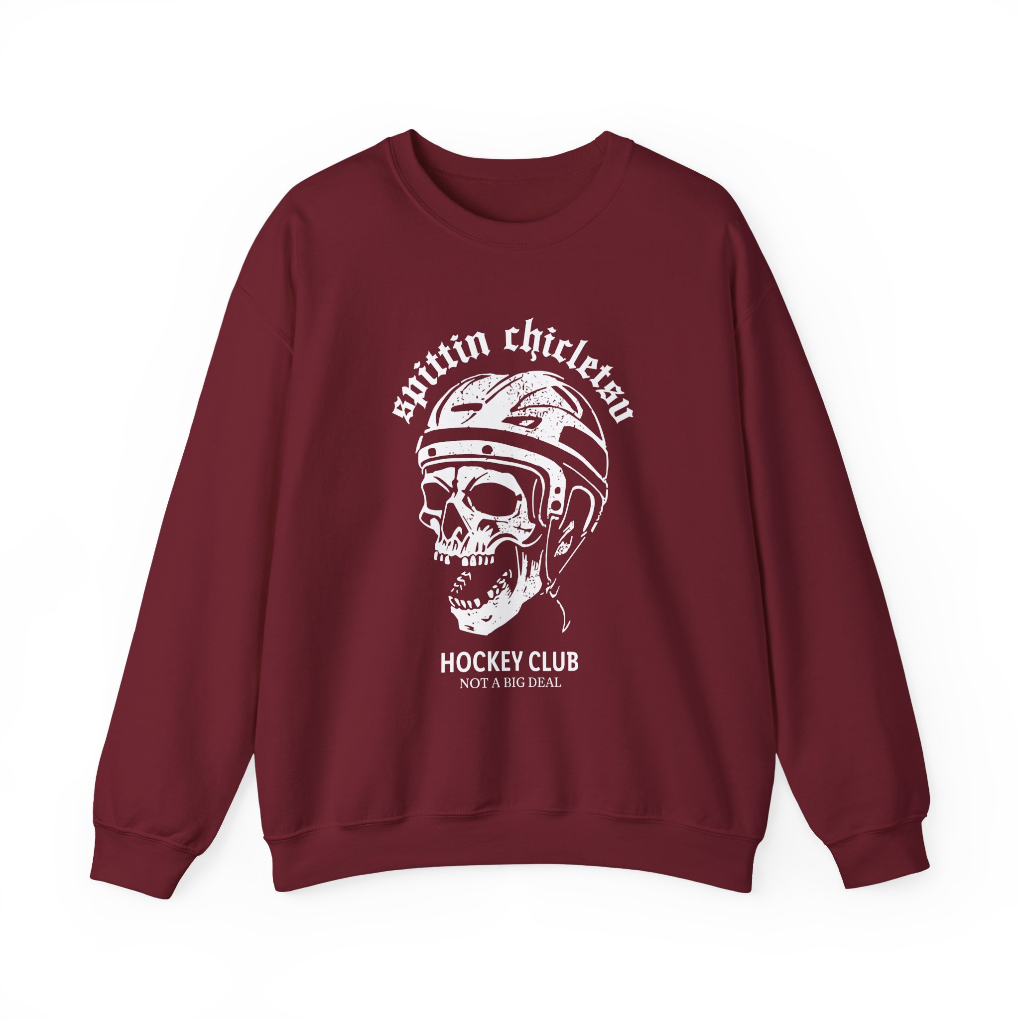 Spittin Chiclets Hockey Club Skul Unisex Heavy Blendâ„¢ Crewneck Sweatshirt
