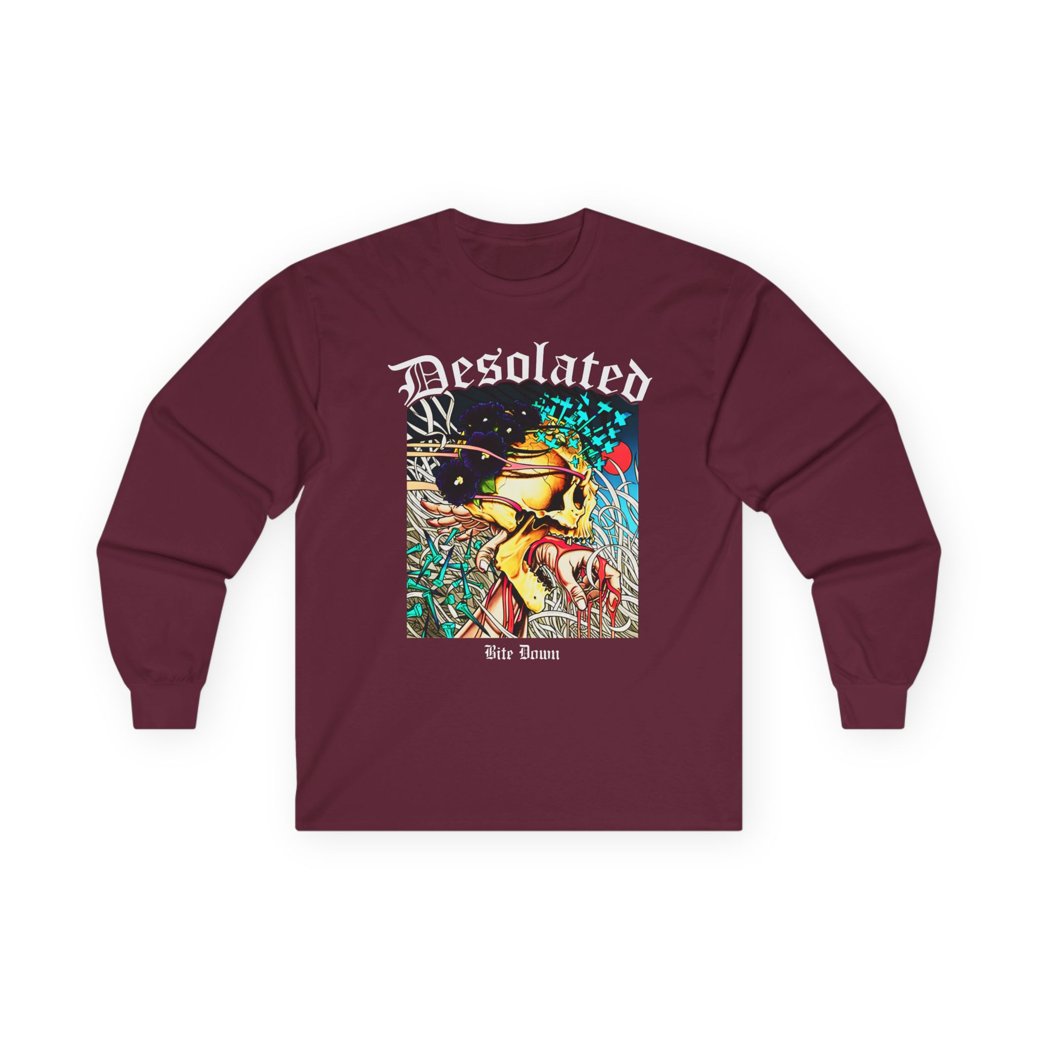 Desolated Bite Down Artwork Unisex Ultra Cotton Long Sleeve Tee