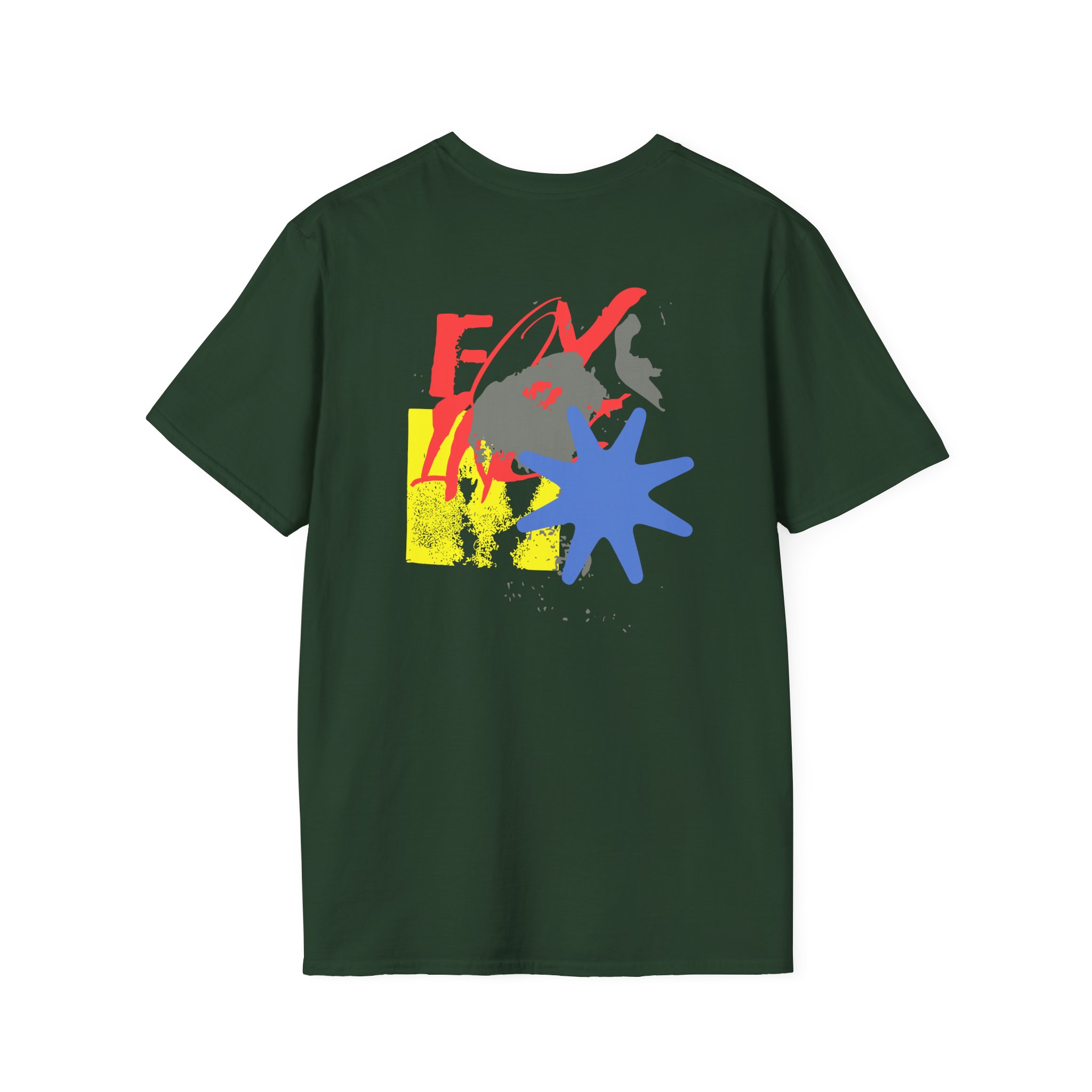 Foxing Shapes Unisex Softstyle T-Shirt
