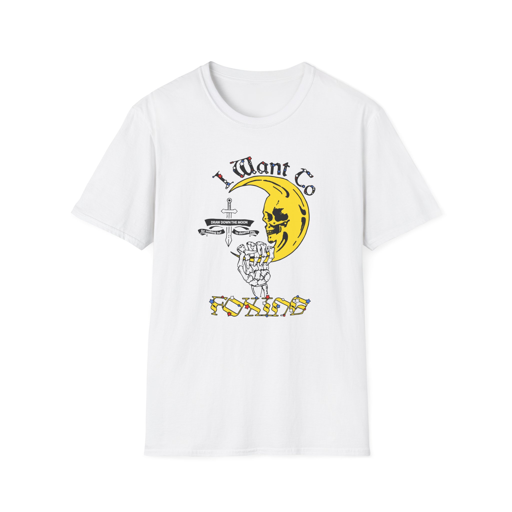 Foxing Draw Down Unisex Softstyle T-Shirt