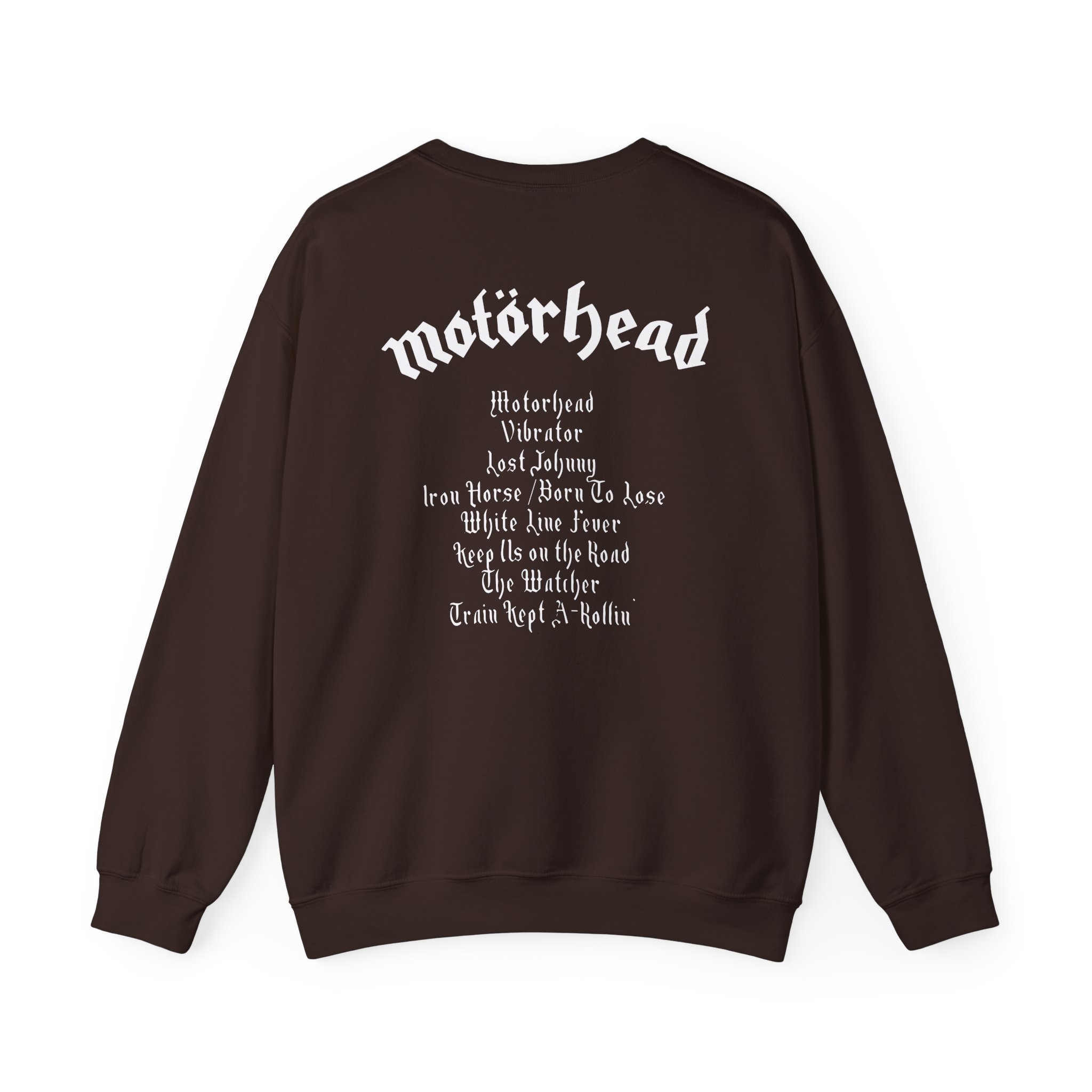 Lemmy Motörhead Tracklist Unisex Heavy Blend™ Crewneck Sweatshirt