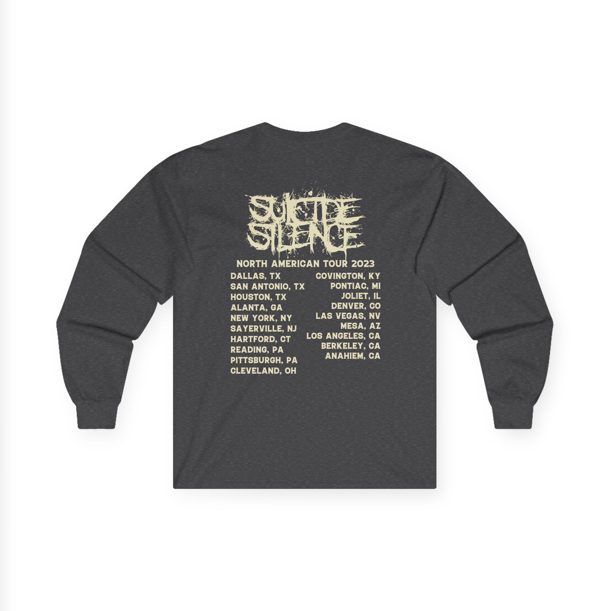 Suicide Silence Rymd Cover Tour 2023 Unisex Ultra Cotton Long Sleeve Tee