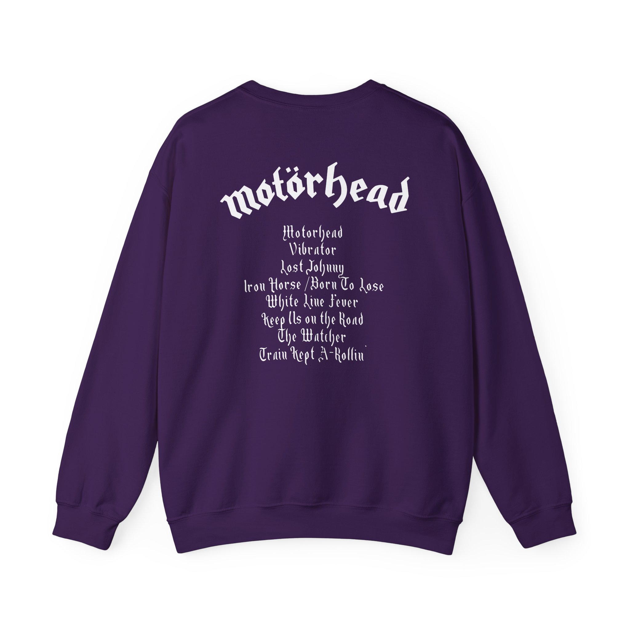 Lemmy Motörhead Tracklist Unisex Heavy Blend™ Crewneck Sweatshirt
