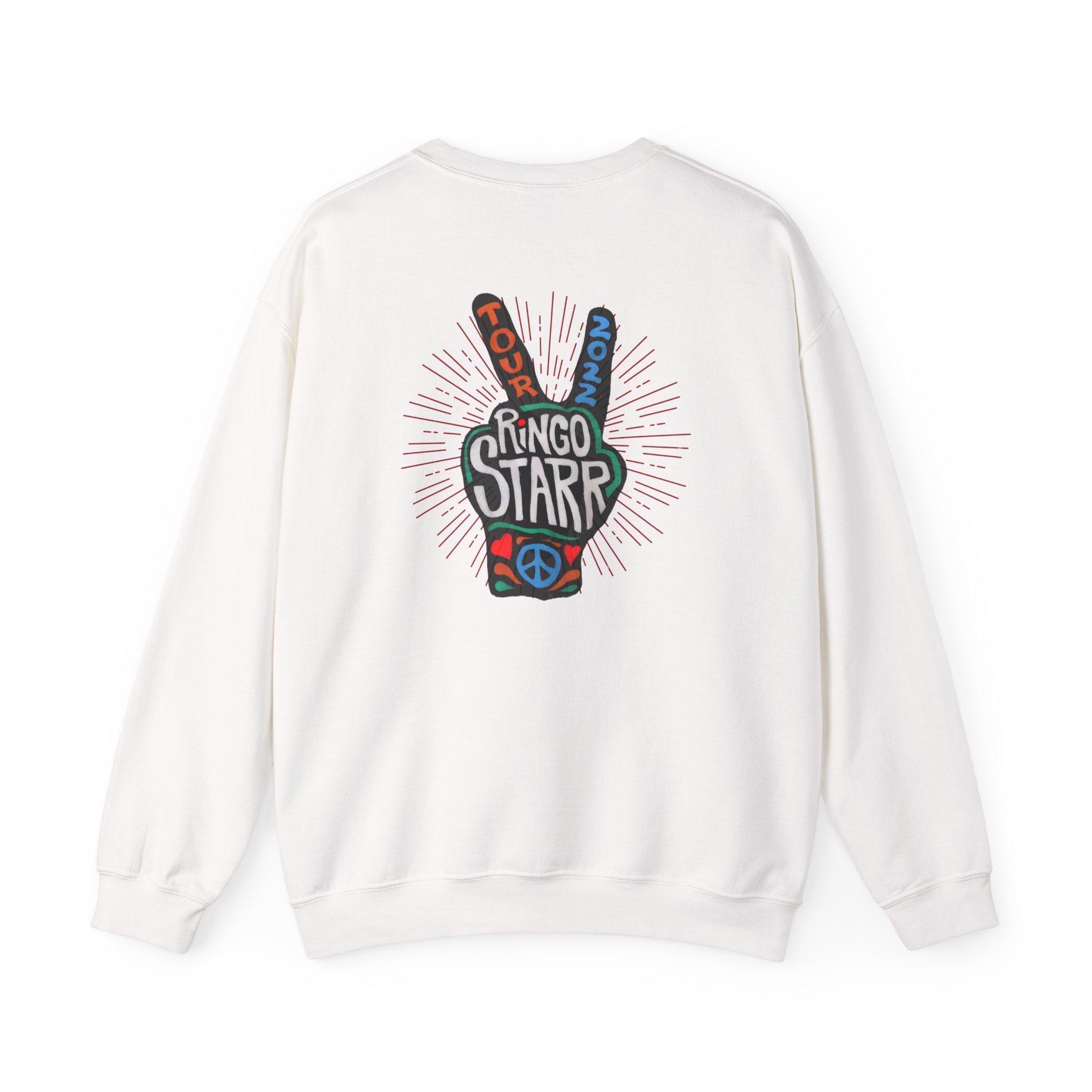Ringo Starr Peace Illustration Unisex Heavy Blendâ„¢ Crewneck Sweatshirt