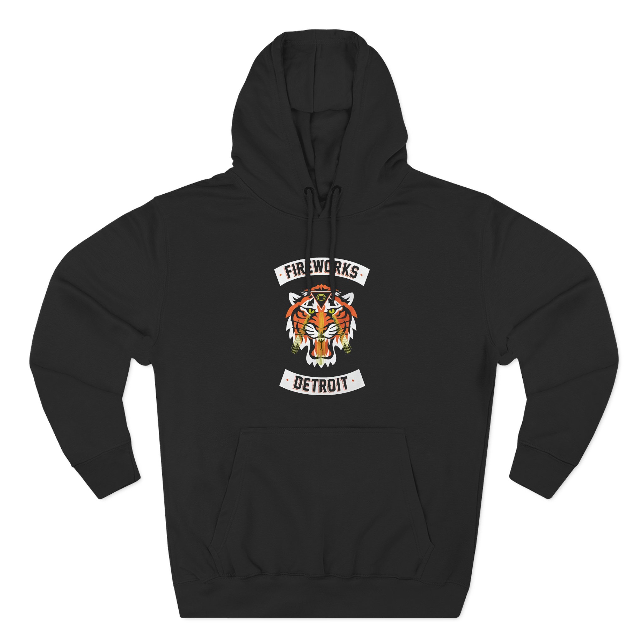 Fireworks Tiger Three-Panel Fleece Hoodie