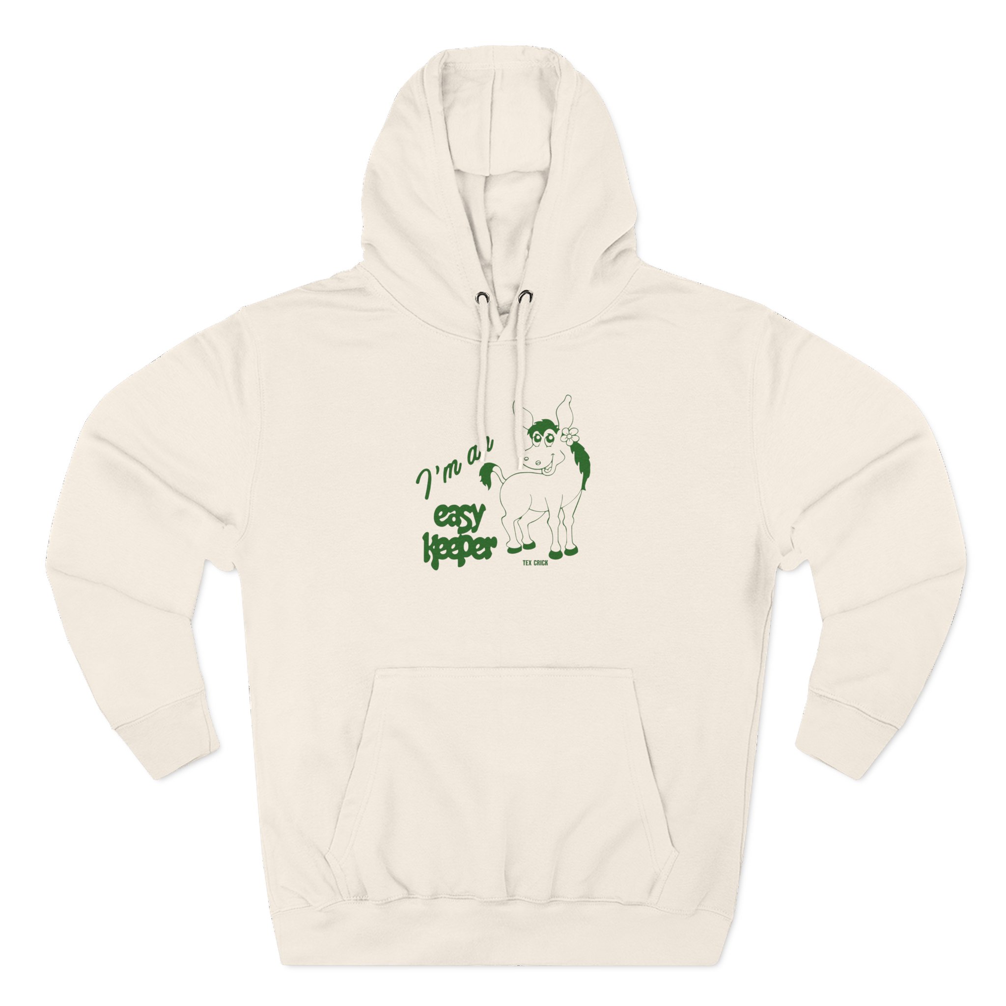 Mac Demarco Tex Crick Easy Keeper Ivory Mule Three-Panel Fleece Hoodie